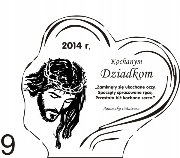 STATUETKA PODSTAWKA POD ZNICZ na grób + grawer XL