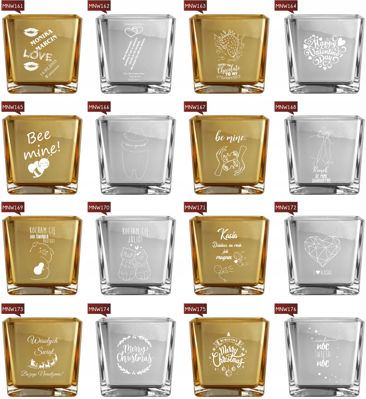 WAZON WALENTYNKI pszczółka TWÓJ GRAWER prezent