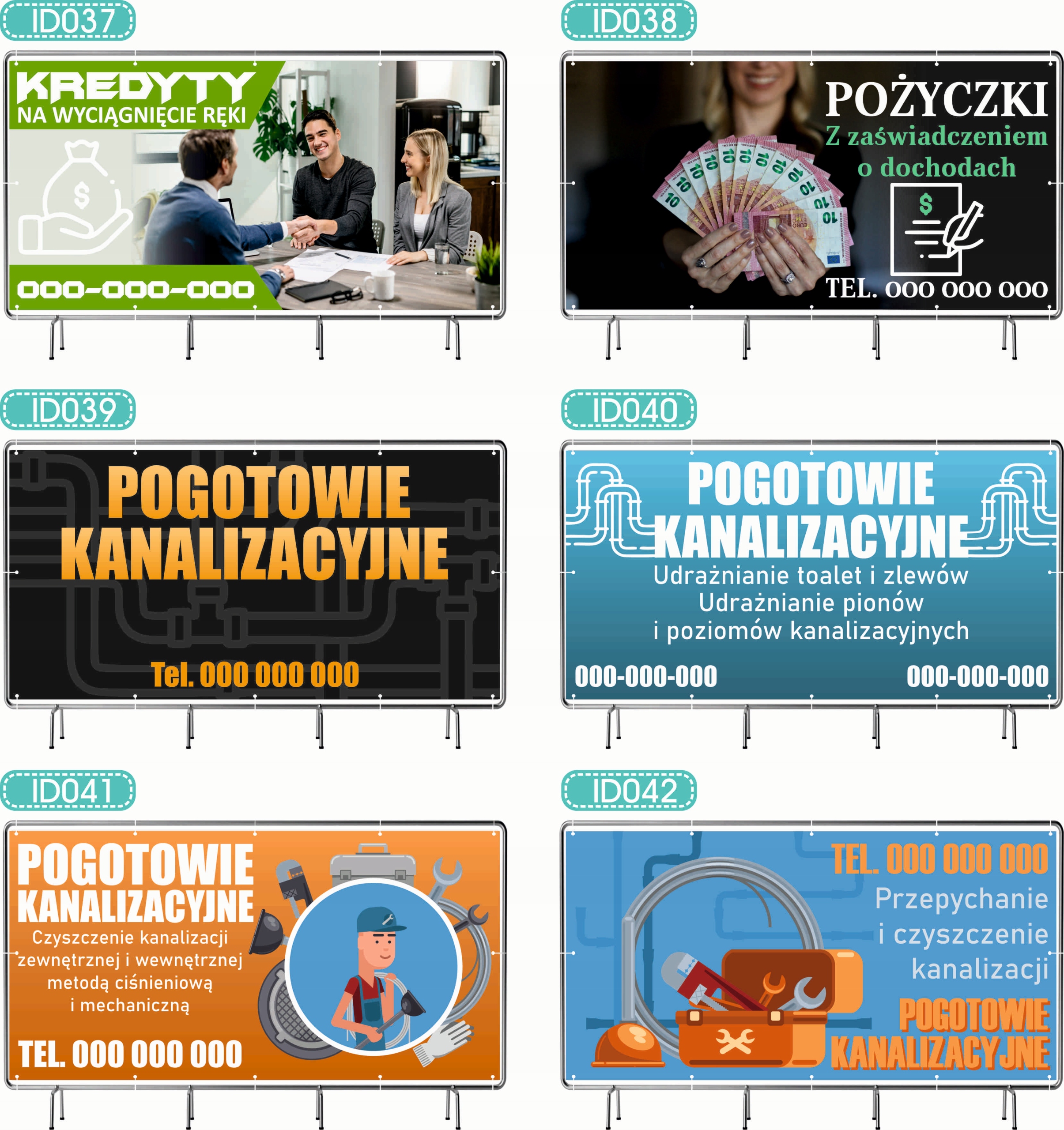 BANER REKLAMOWY 200x100cm projekt w cenie różne wzory KONTROLA POJAZDÓW