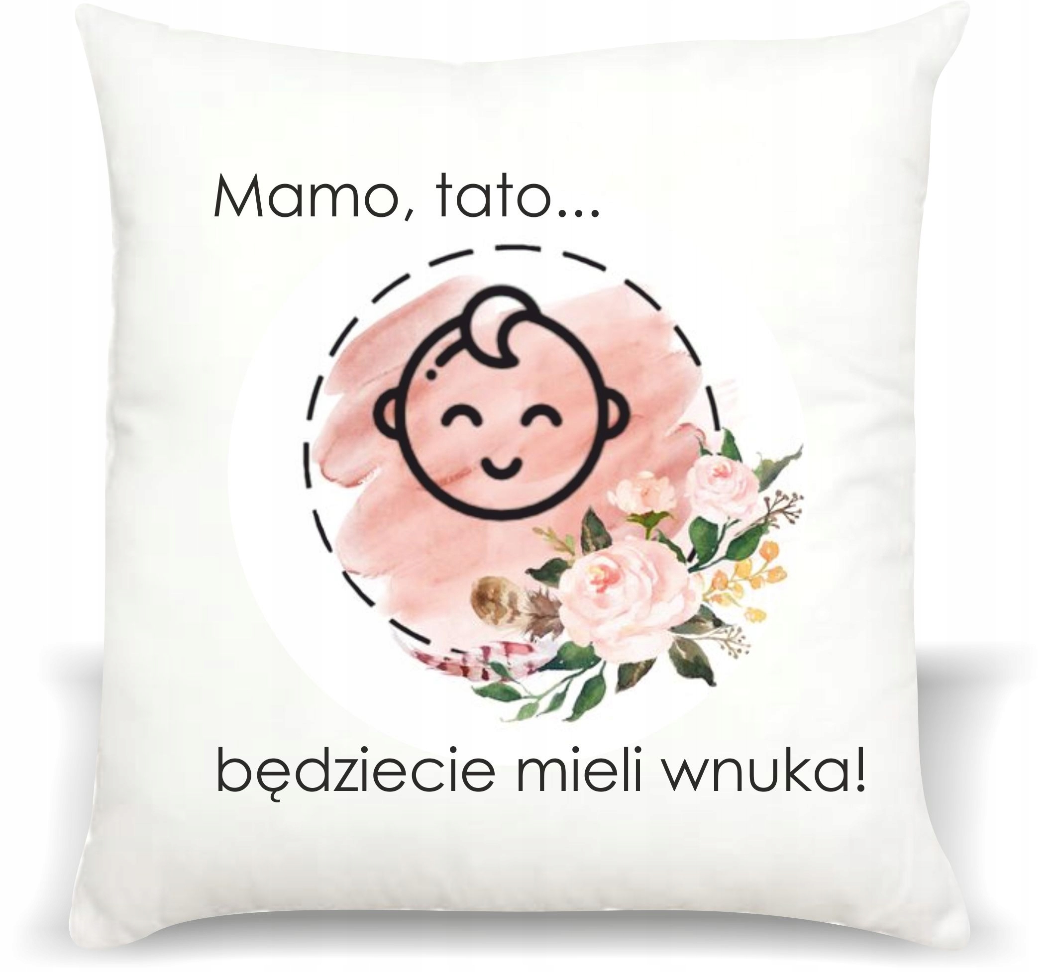 foto PODUSZKA PREZENT dla przyszłych dziadków