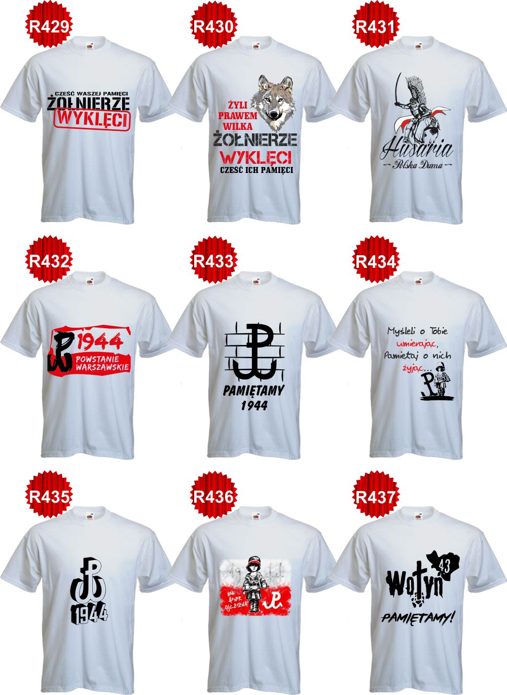 Koszulki PATRIOTYCZNE T-shirt ŻOŁNIERZE WYKLĘCI