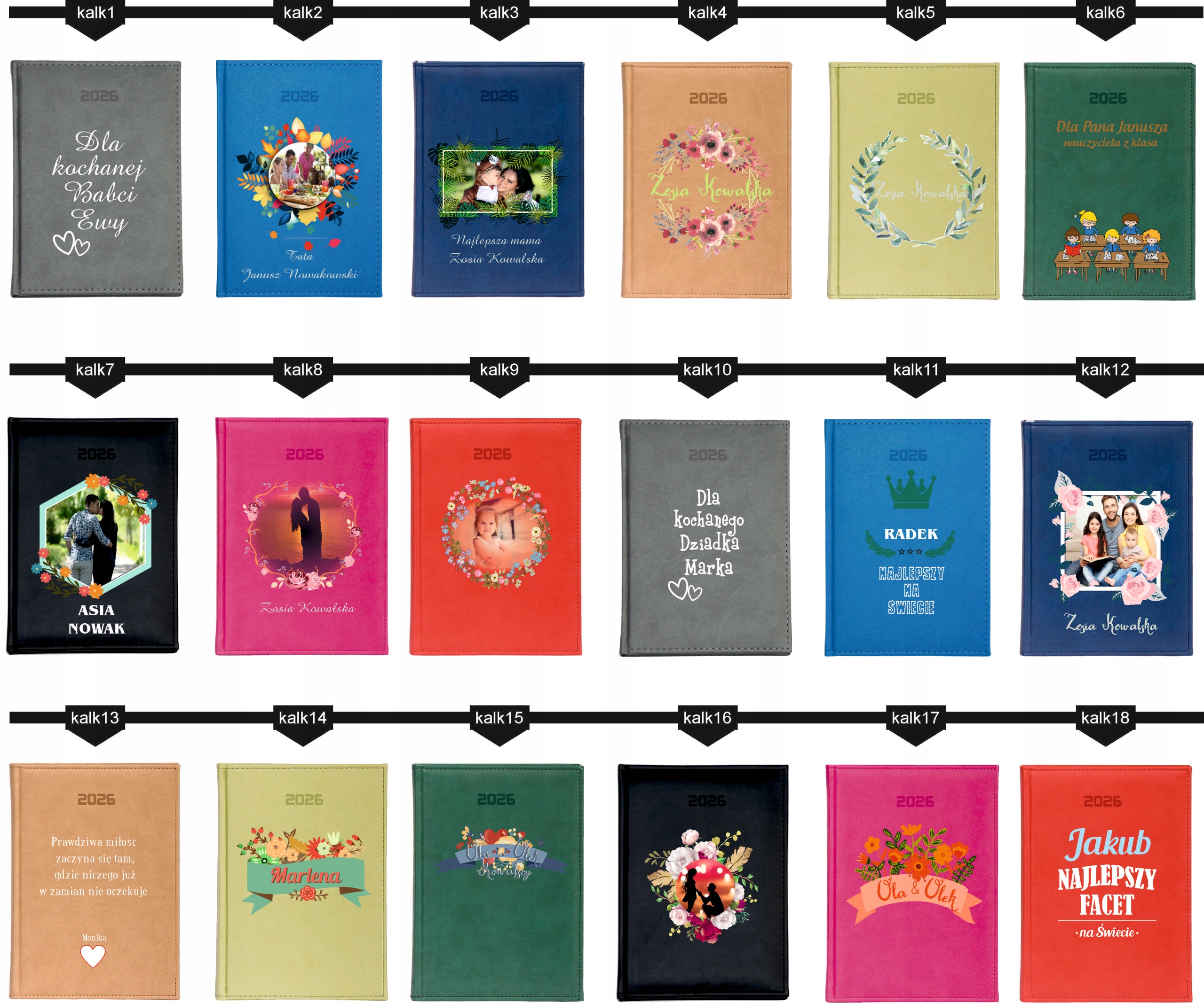 Stylowy kalendarz PIELĘGNIARKI A5 2026 TYGODNIOWY terminarz PREZENT