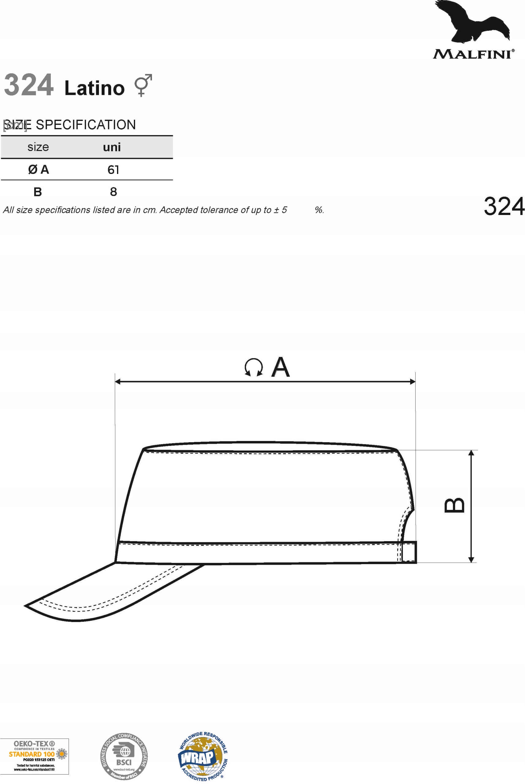 CZAPKA LETNIA LATINO Z DASZKIEM HAFT KGW koło gospodyń wiejskich twój tekst