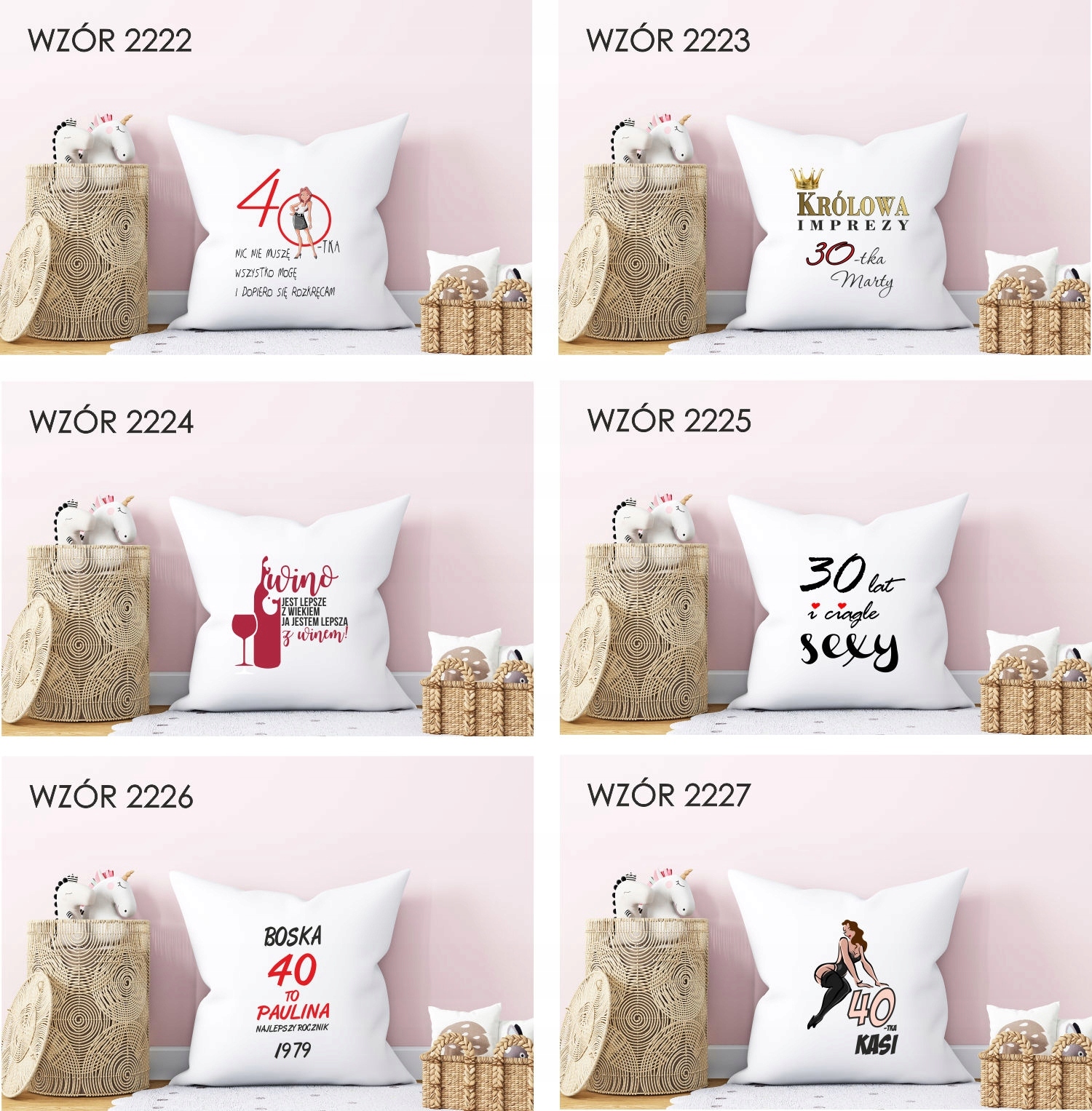 FOTO Poduszka Prezent na urodziny 20 30 40 50 60