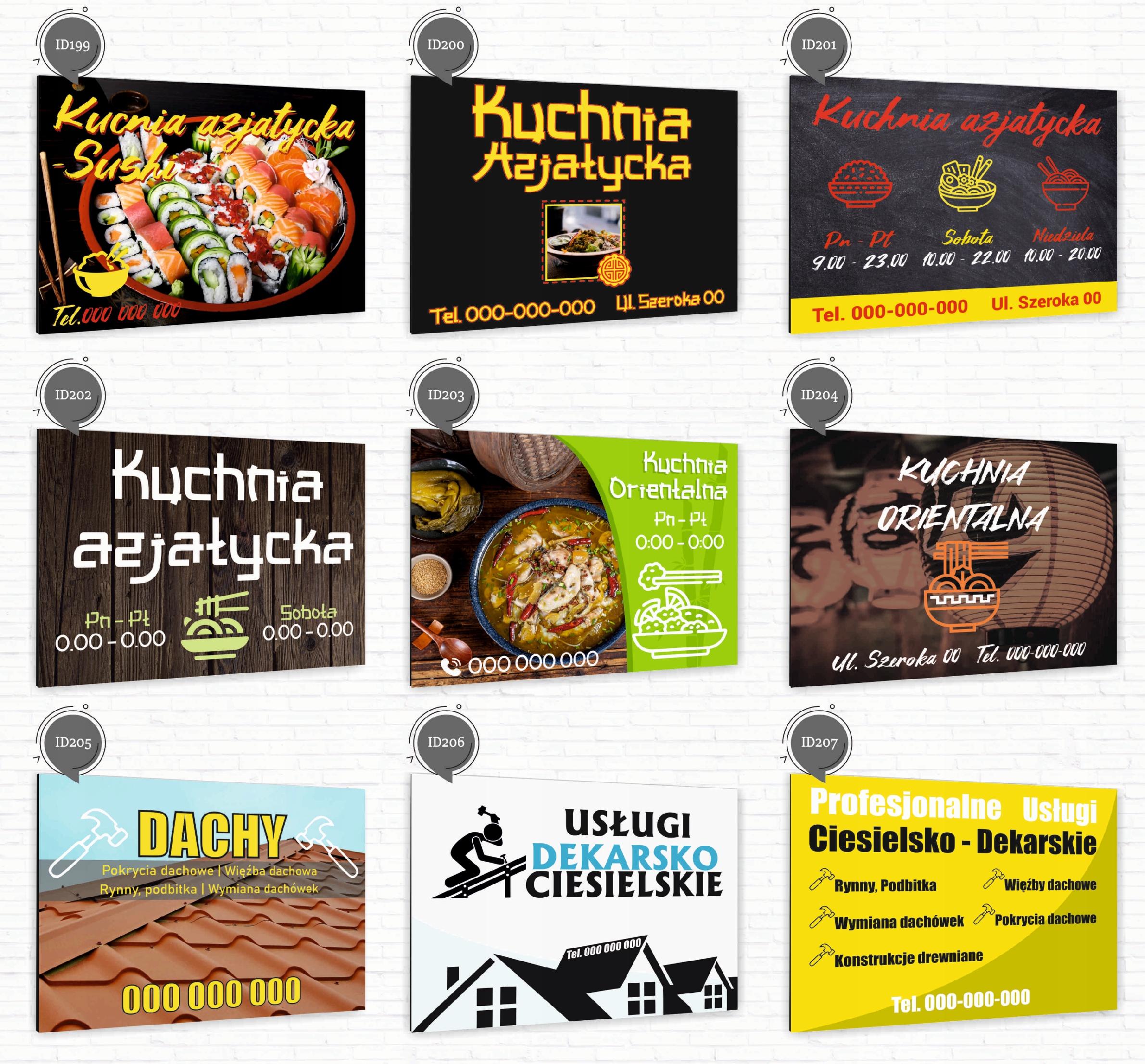 nadruk UV TABLICZKA reklamowa nierdzewna DREWNO OPAŁOWE dibond 40x30