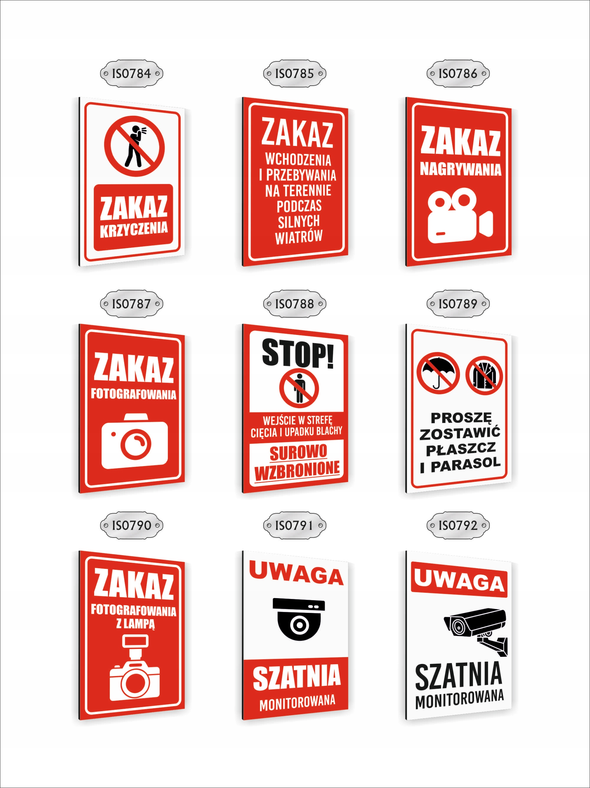 Tabliczka znak informacyjny dibond 40x30 ZAKAZ PICIA WODY nadruk UV