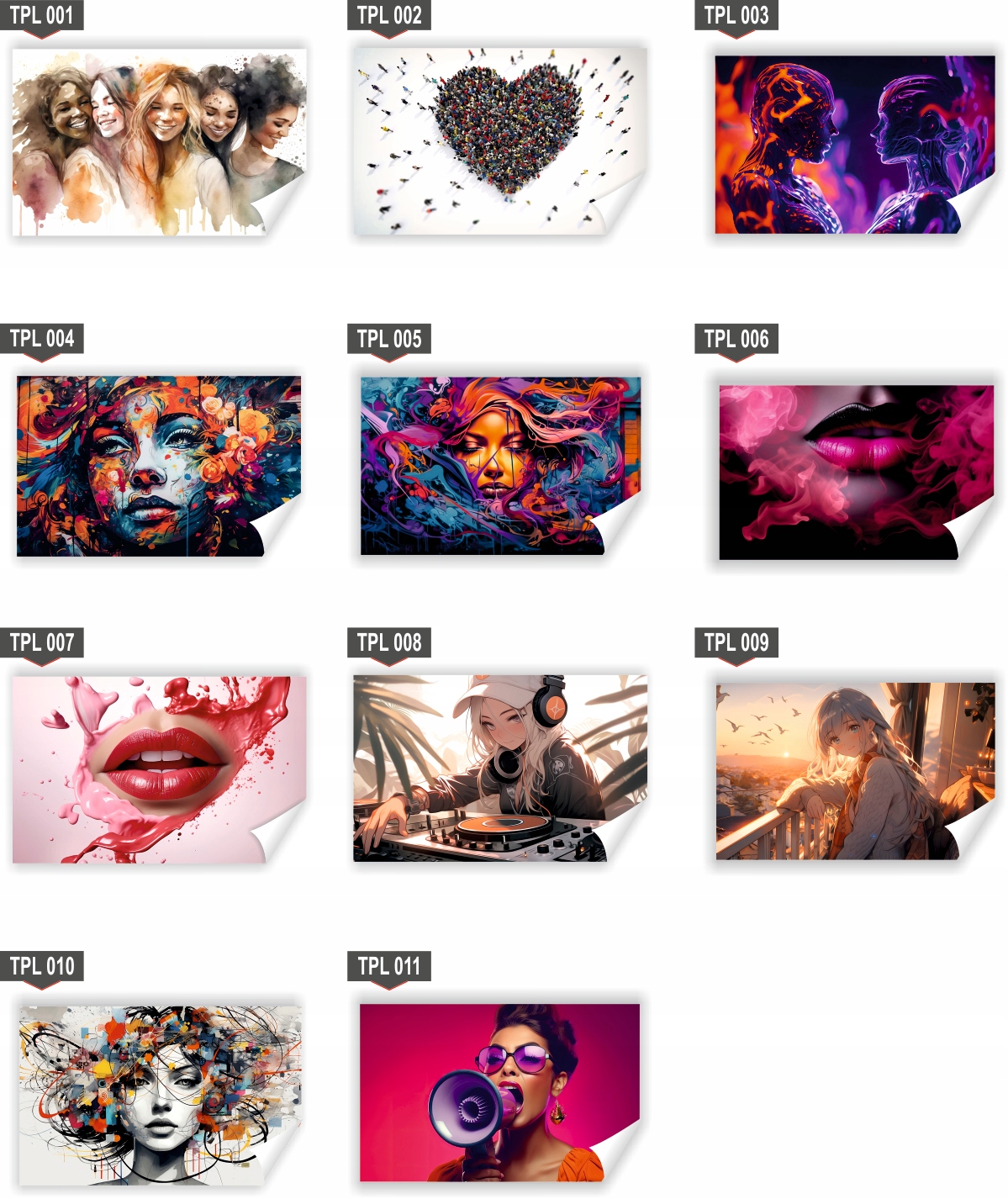 Fototapeta PREMIUM STRUKTURA ZMYWALANA anime DJ dziewczyna ilustracja