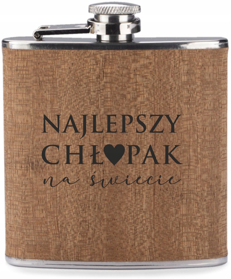 GRAWER Piersiówka 200 ml personalizowany prezent dla chłopaka