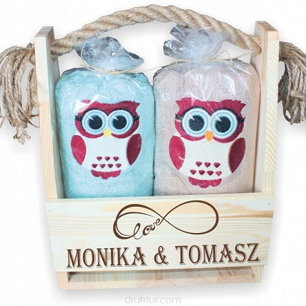 Bawełniane ręczniki haft komputerowy TANIO logo