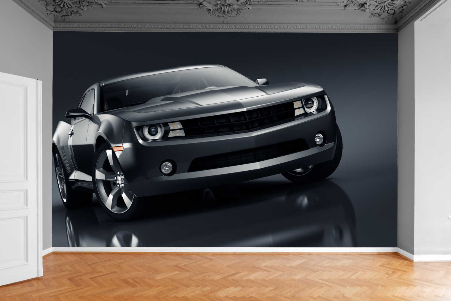 Fototapeta CZARNY SPORTOWY SAMOCHÓD 3D 300x210