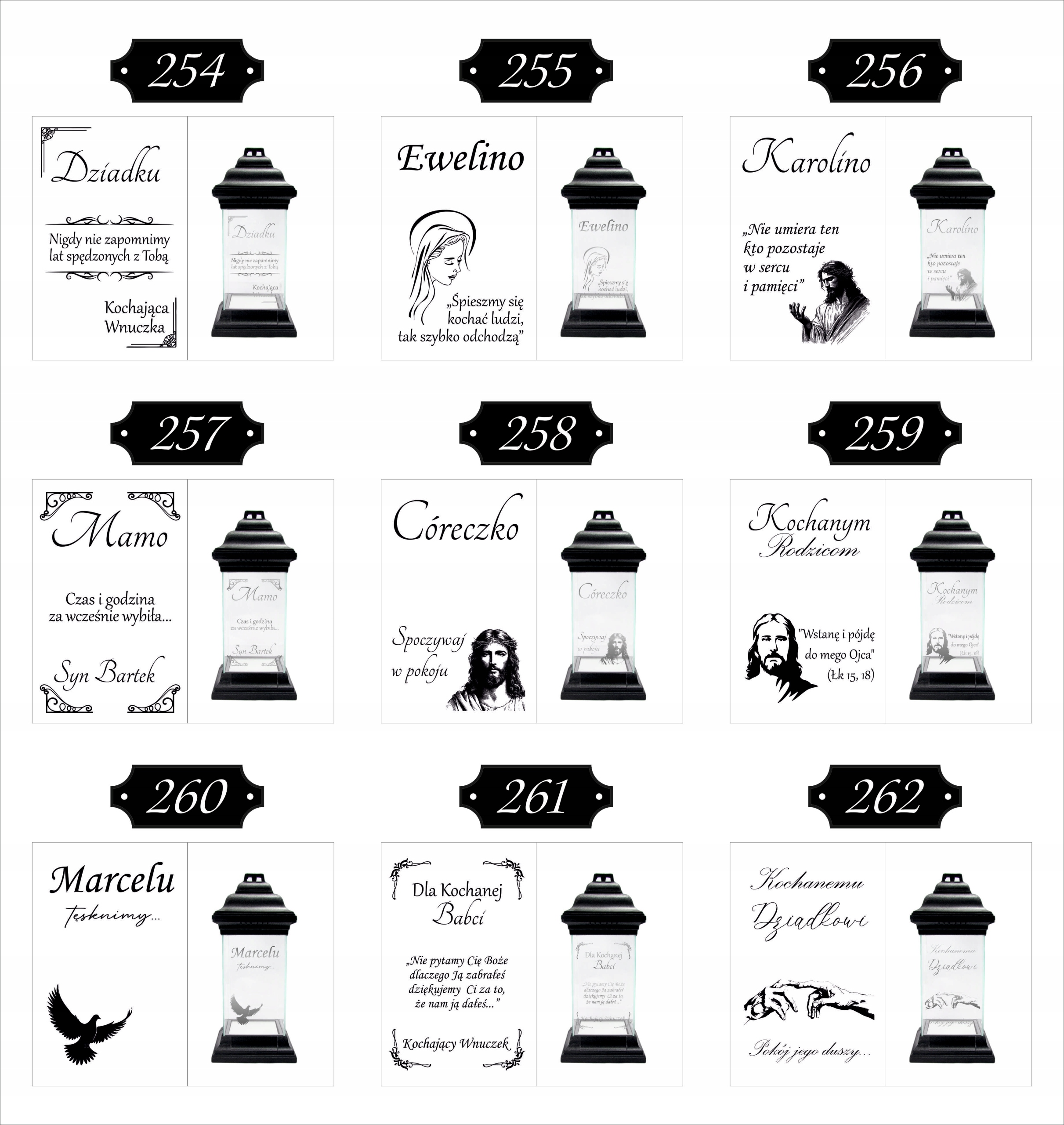 ZNICZ personalizowany GRAWER wszystkich świętych DEDYKACJA DLA dziewczyny