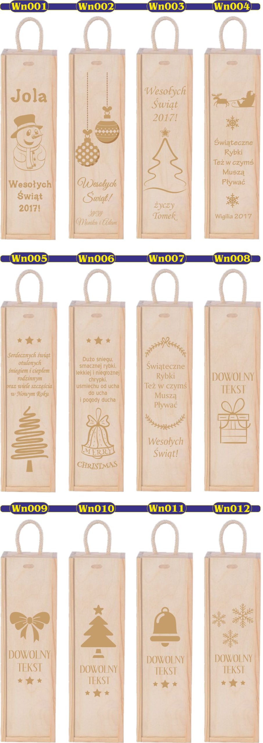 SKRZYNKA NA WINO prezent na urodziny 20 30 40 50