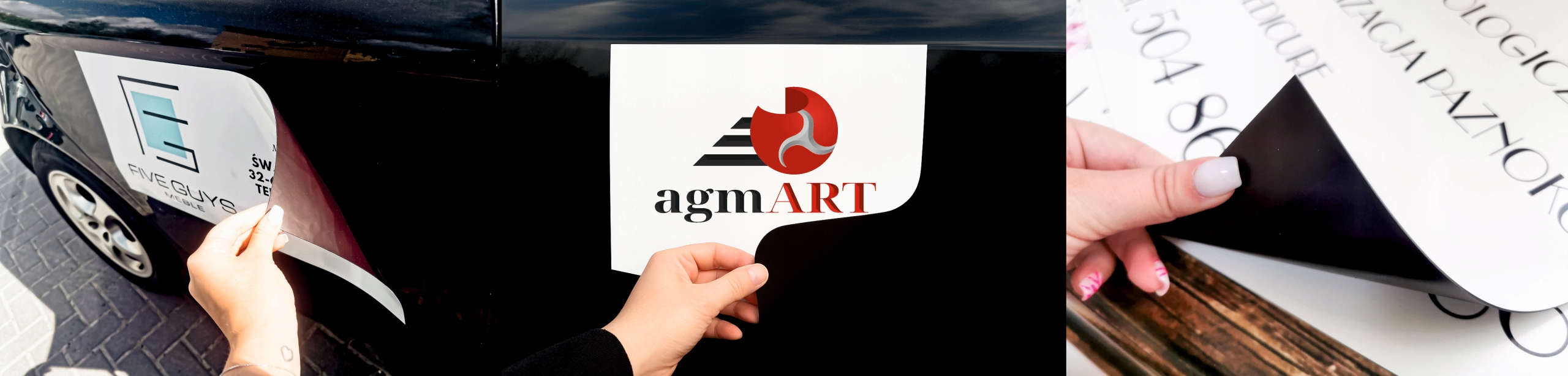 Mata Magnetyczna na Auto 40x70 cm - Profesjonalna Reklama magnes - 2 szt