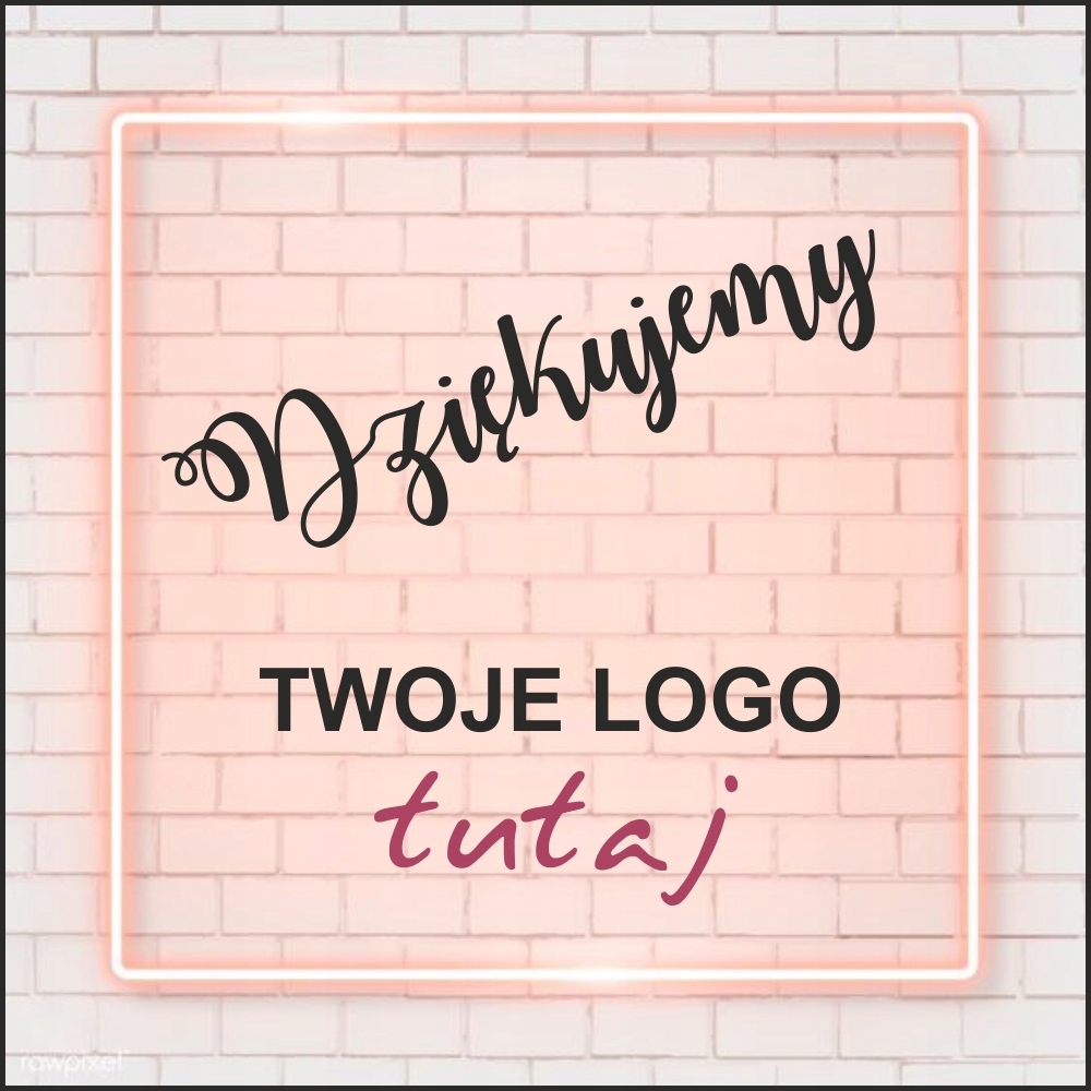 naklejki DZIĘKUJEMY ZA ZAMÓWIENIE z LOGO 100szt