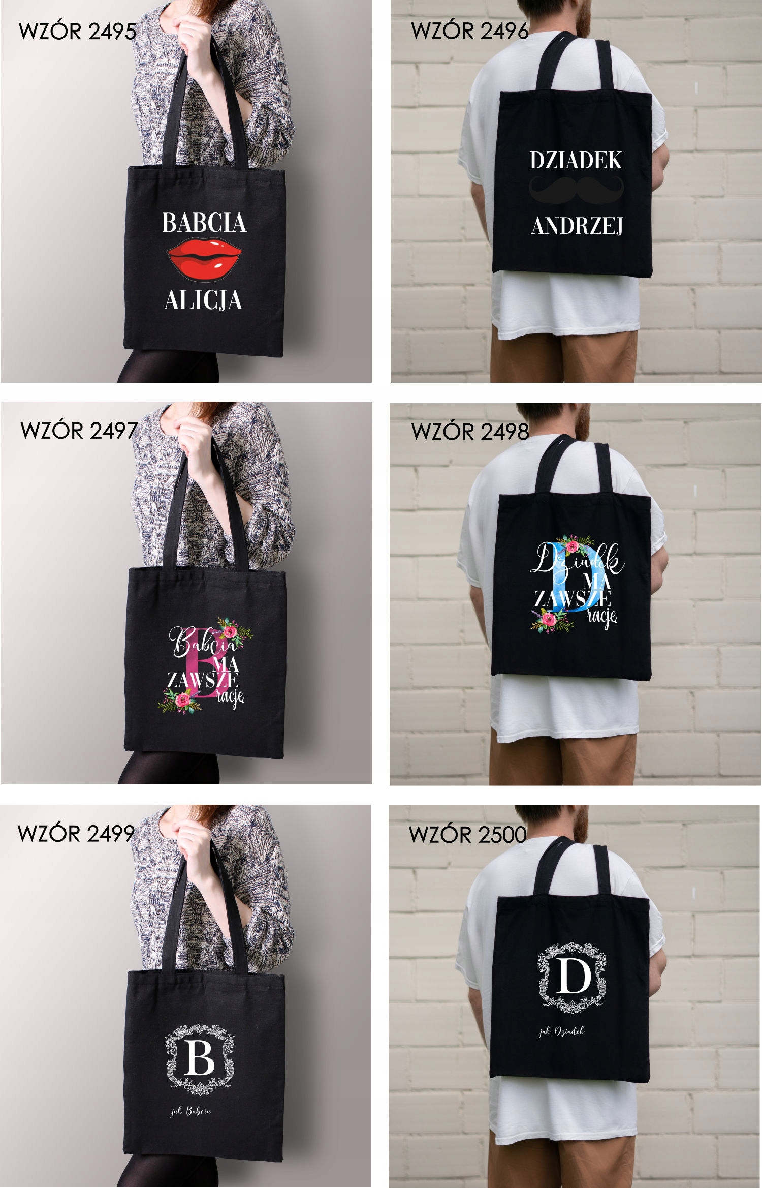 Torba z nadrukiem PREZENT dla dziadka SUPER