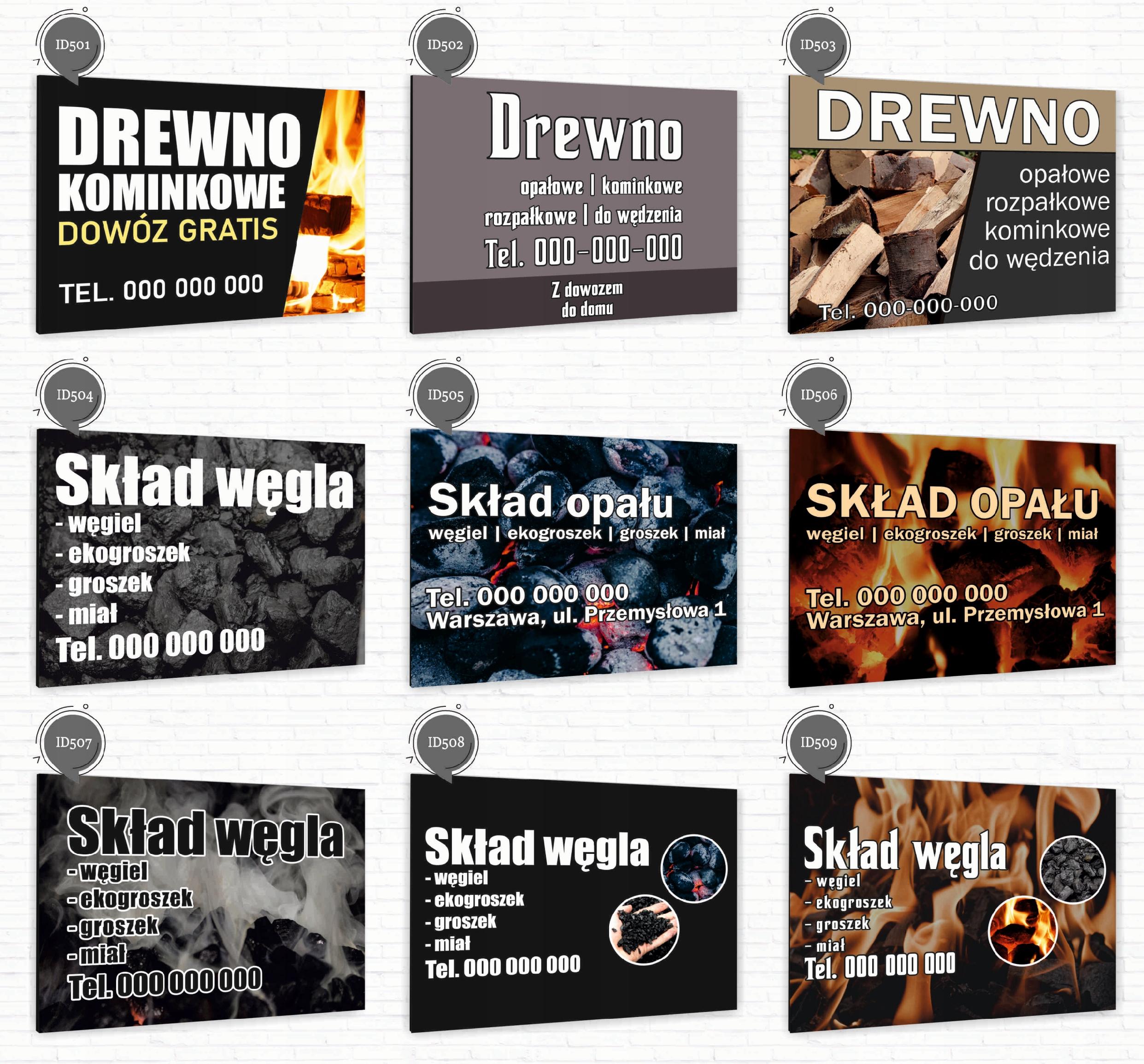 nadruk UV TABLICZKA reklamowa nierdzewna 40x30 PELLET OPAŁOWY sprzedaż