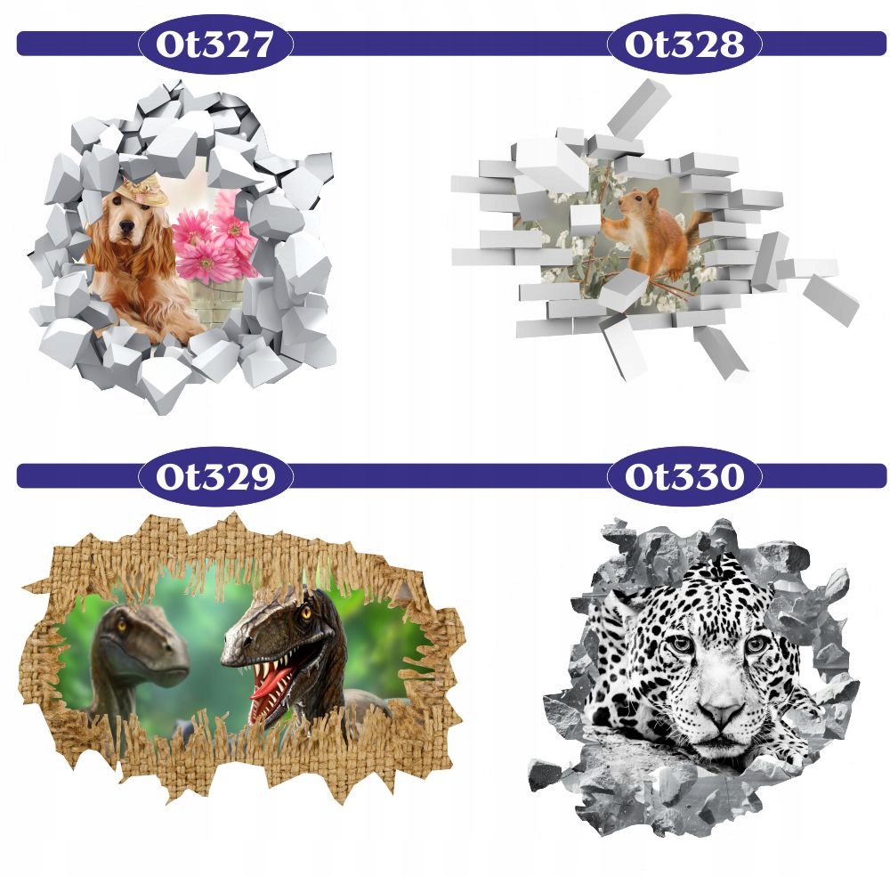 Naklejka samoprzylepna 3D do pokoju dziecięcego