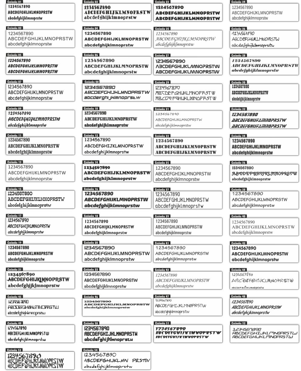 Litera 3D Styrodur Litery malowane reklama 50cm