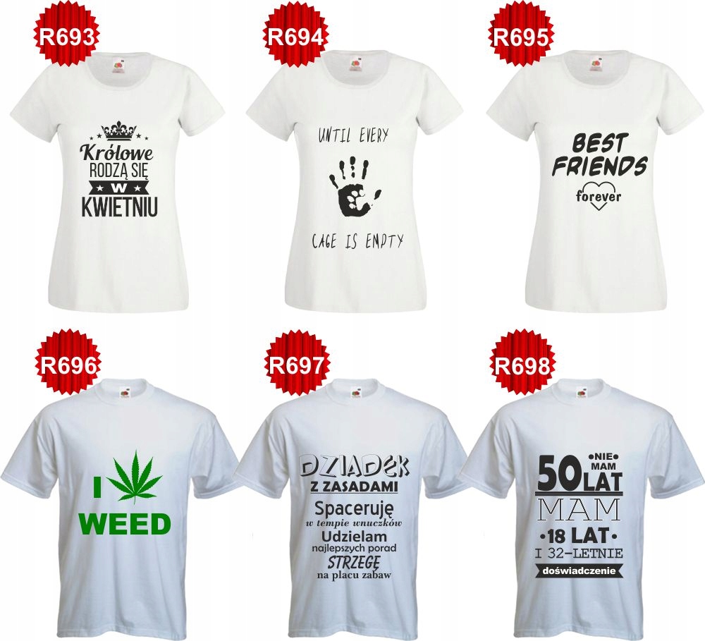 Koszulki T-shirt PREZENT moja żona MA super MĘŻA