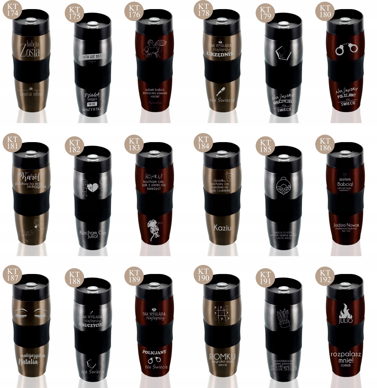 Kubek termiczny dla par prezent na rocznicę ślubu