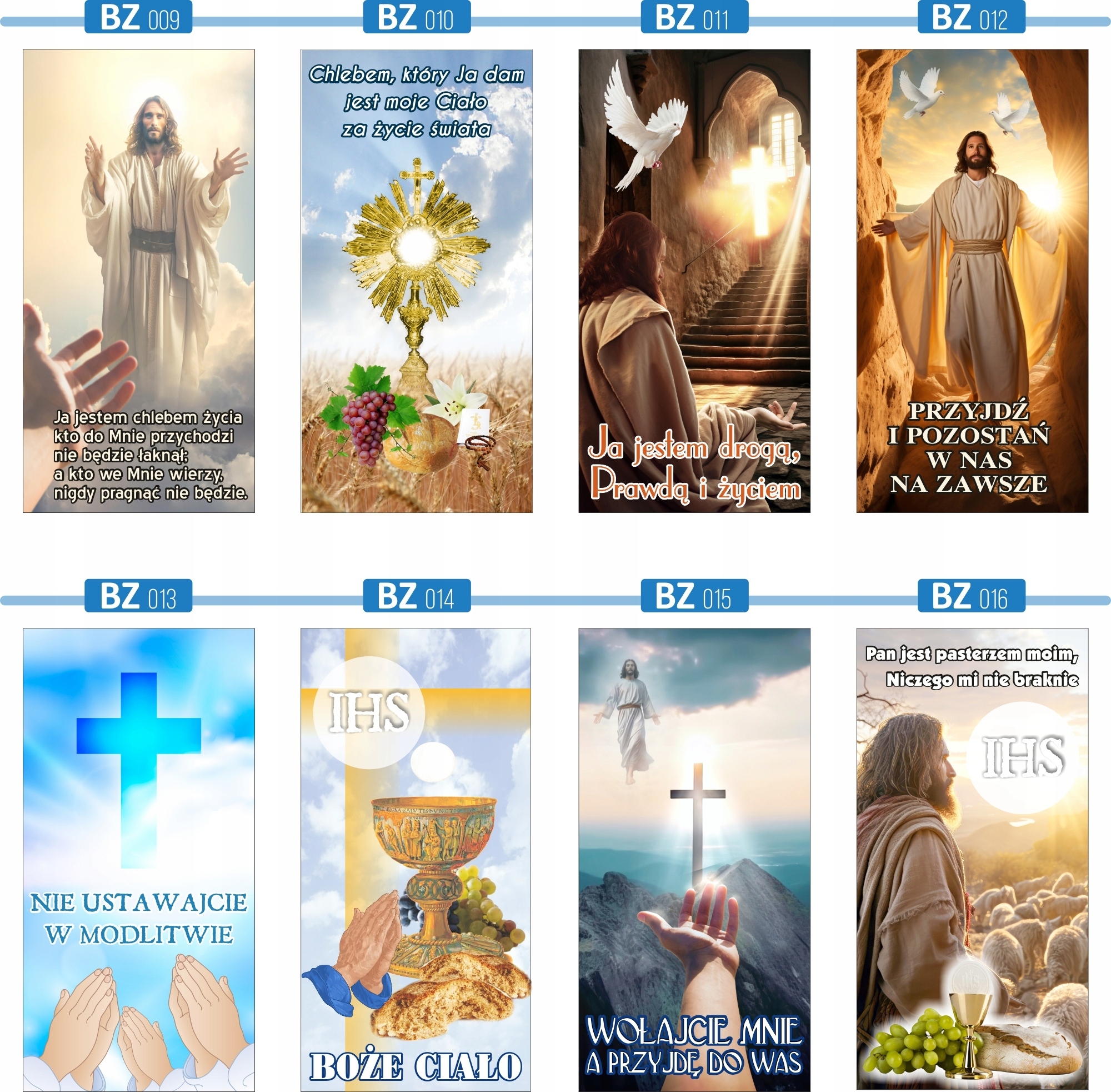 Banery na uroczystość Bożego Ciała religijny dekoracja kościoła ołtarza