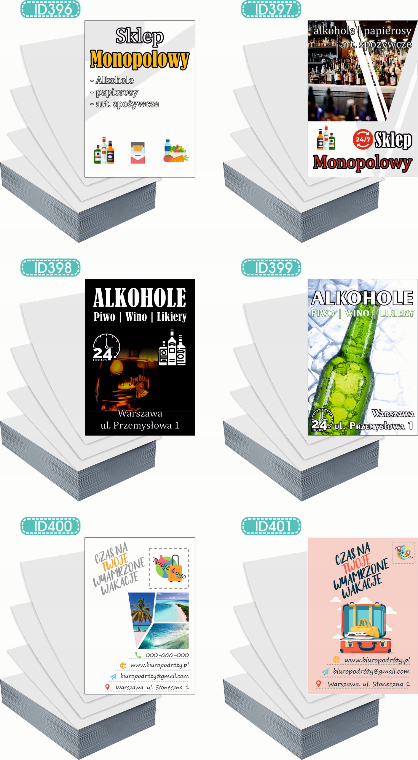 Ulotki A6 reklamowe firmowe 100szt projekt w cenie ODZIEŻ UŻYWANA