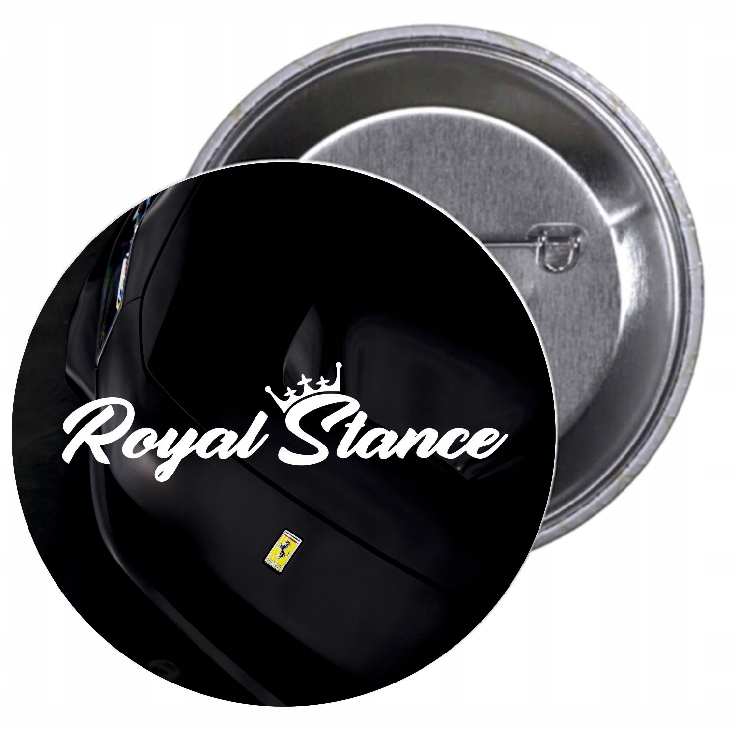 Przypinki buttony ROYAL STANCE znaczki z grafiką