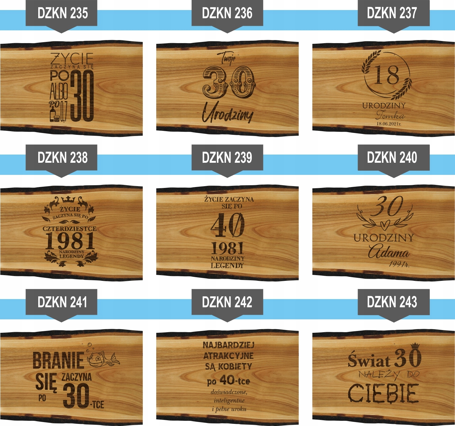 Deska z grawerem PREZENT na NOWY DOM osiedliny HIT