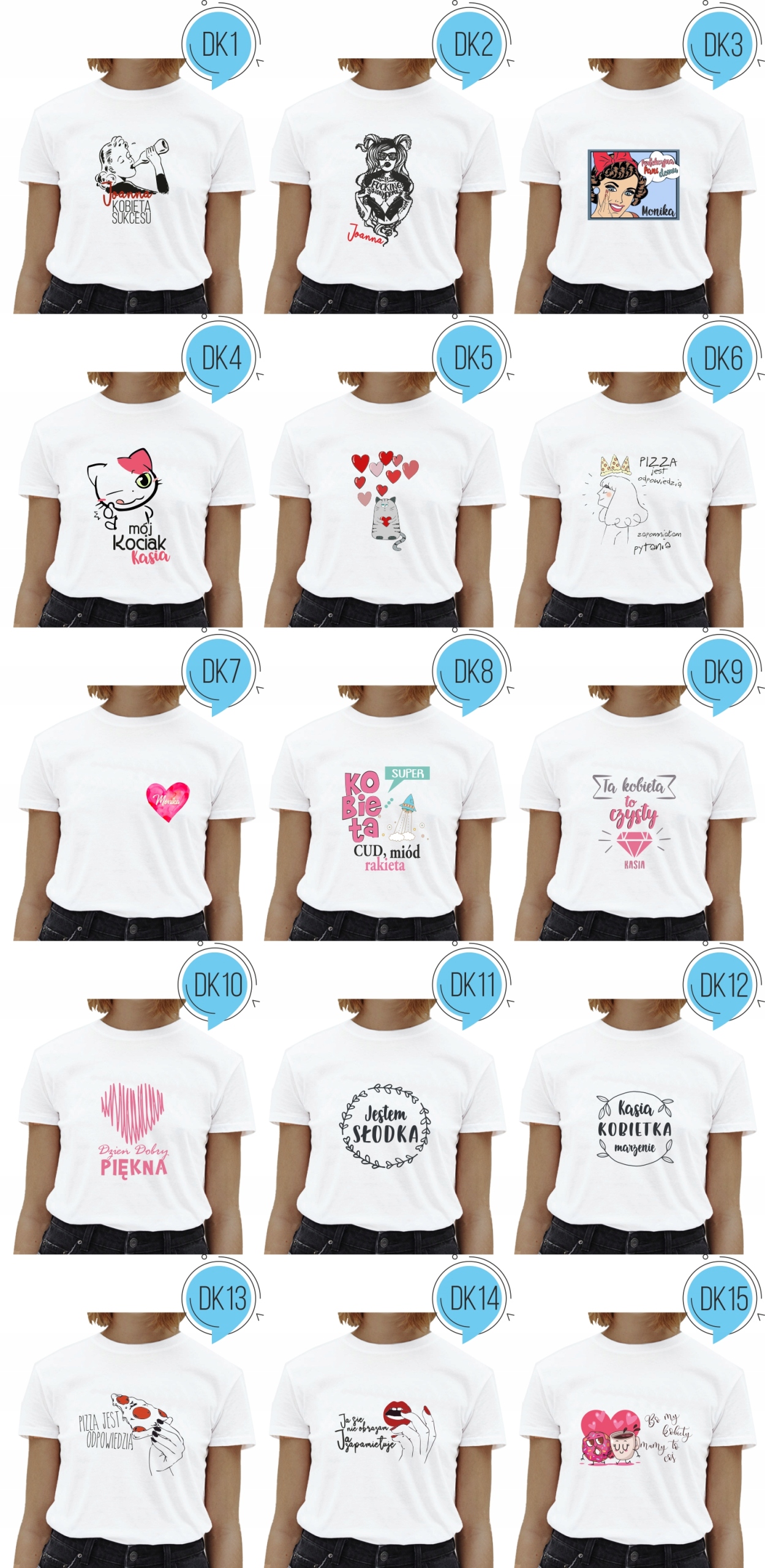 Koszulka z nadrukiem PIZZA