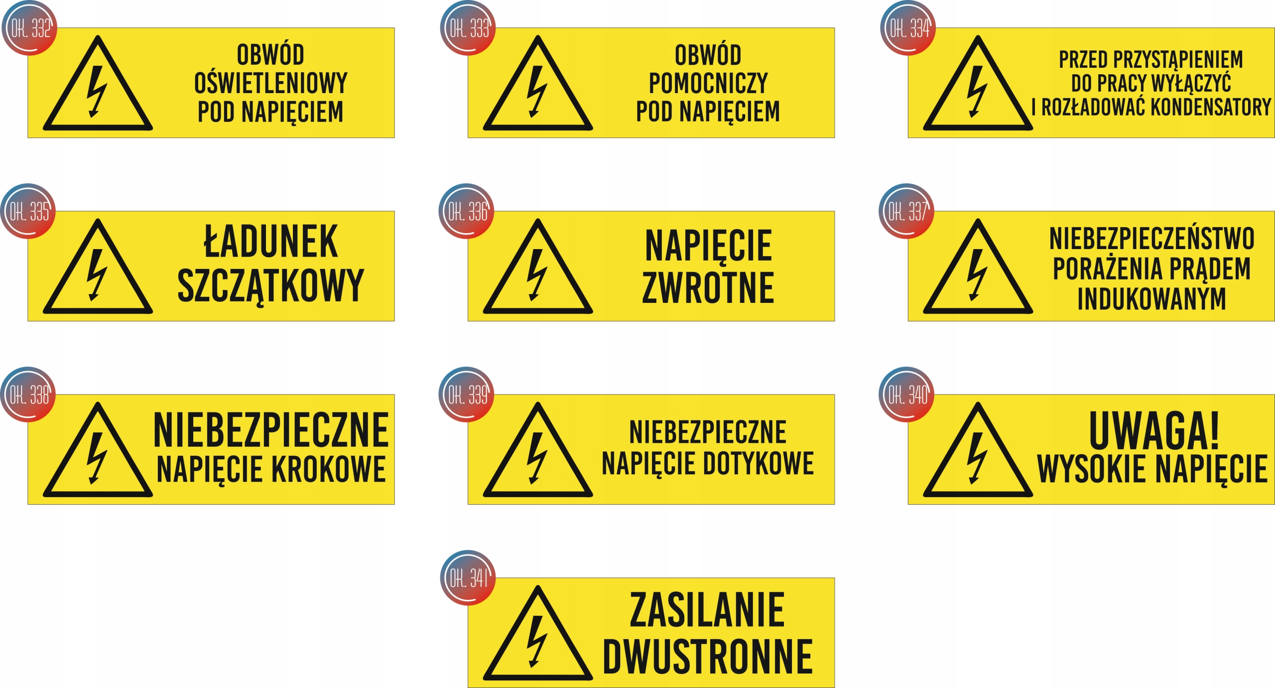 Tabliczka informacyjna Nie wchodzić do stacji prób grawer piktogram 20x6 cm