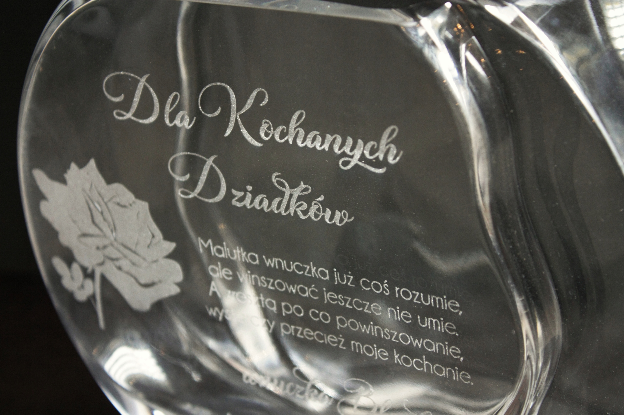 Wazon grawer PREZENT dla Dziadków Babci Dziadka