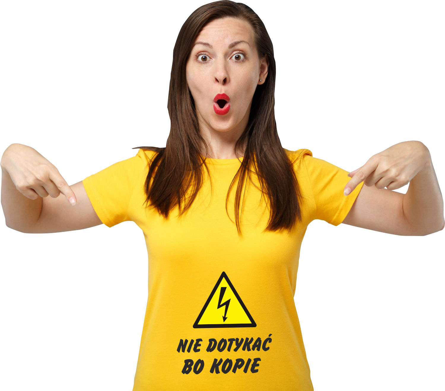 Koszulka z nadrukiem napis PREZENT dla MAMY