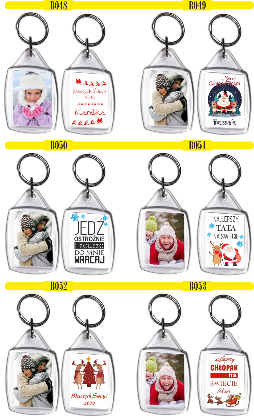 foto BRELOK do kluczy prezent dla babci dziadka