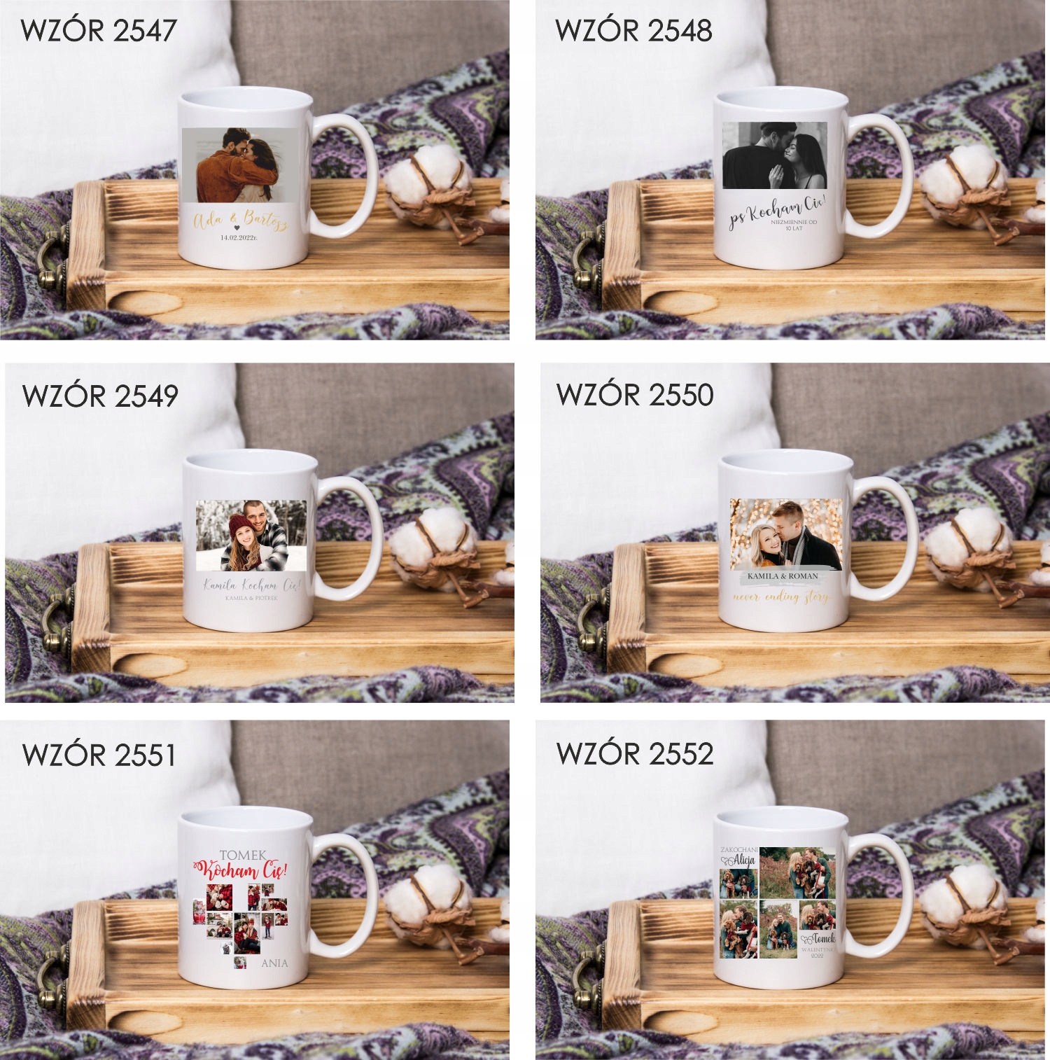 Kubek z imieniem PREZENT na WALENTYNKI