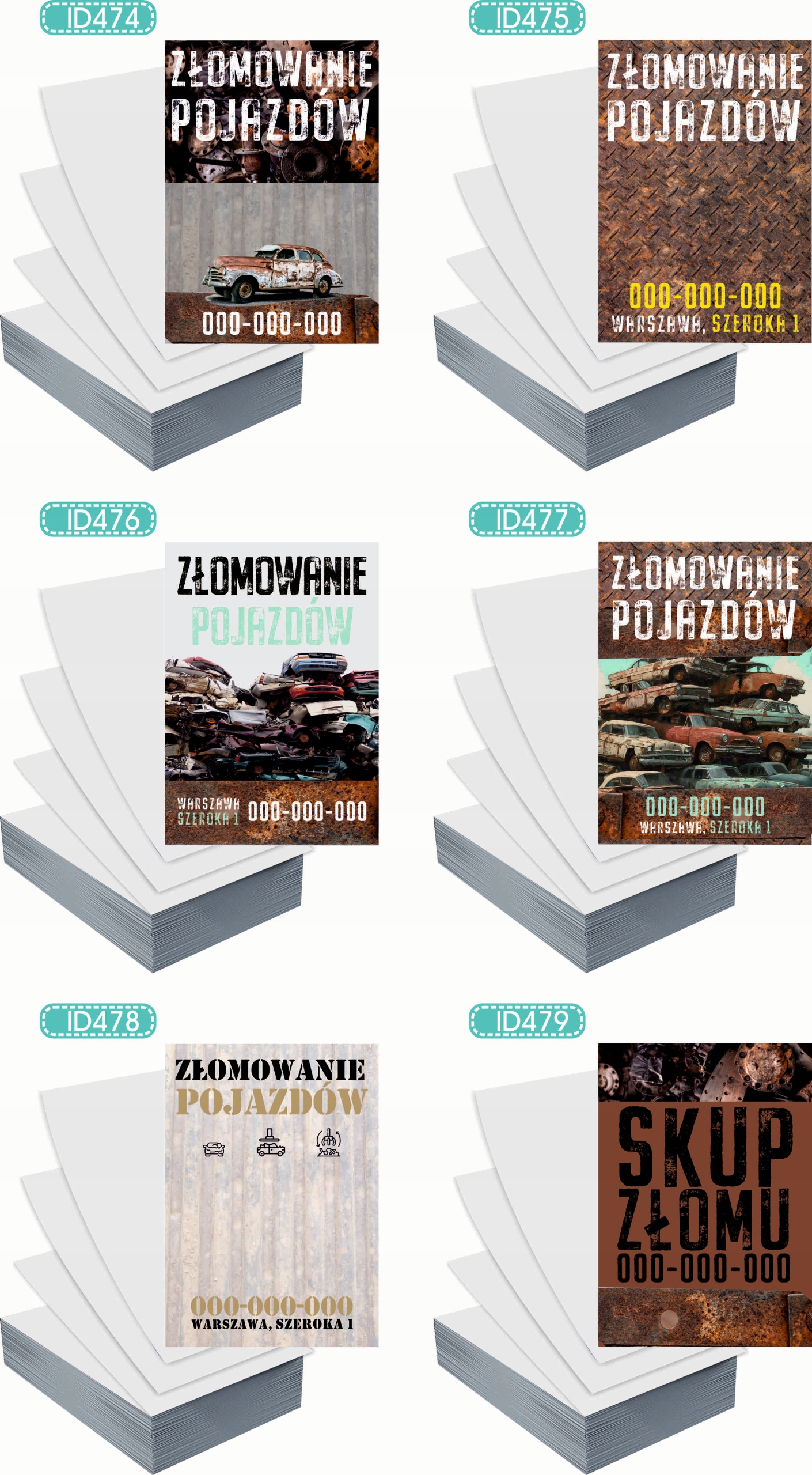 Ulotki A4 reklamowe firmowe 100szt dużo różnych wzorów SZKOŁA JĘZYKOWA