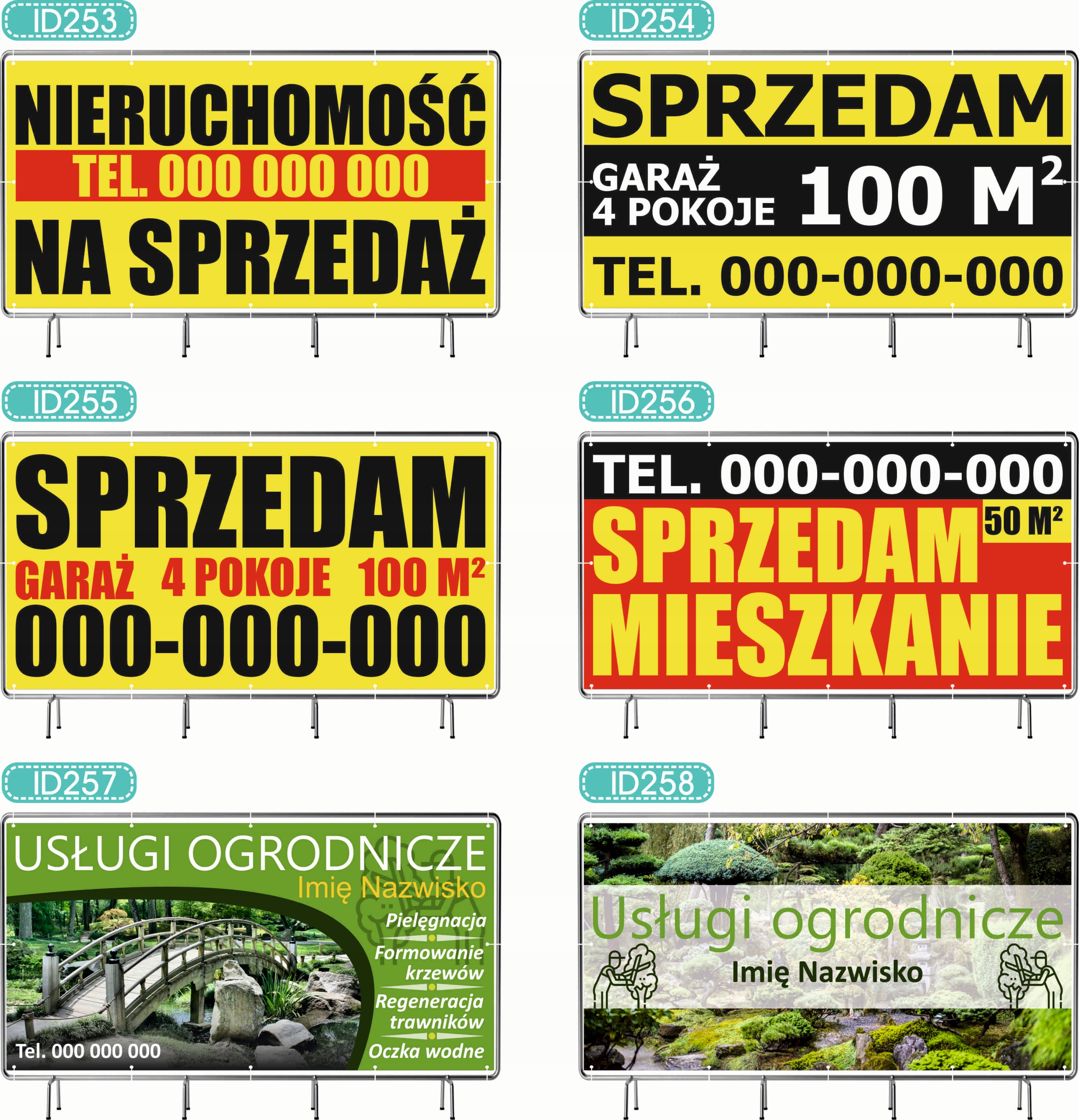BANER REKLAMOWY 300x150 cm różne wzory projekt w cenie SPRZEDAŻ ZIEMNIAKI