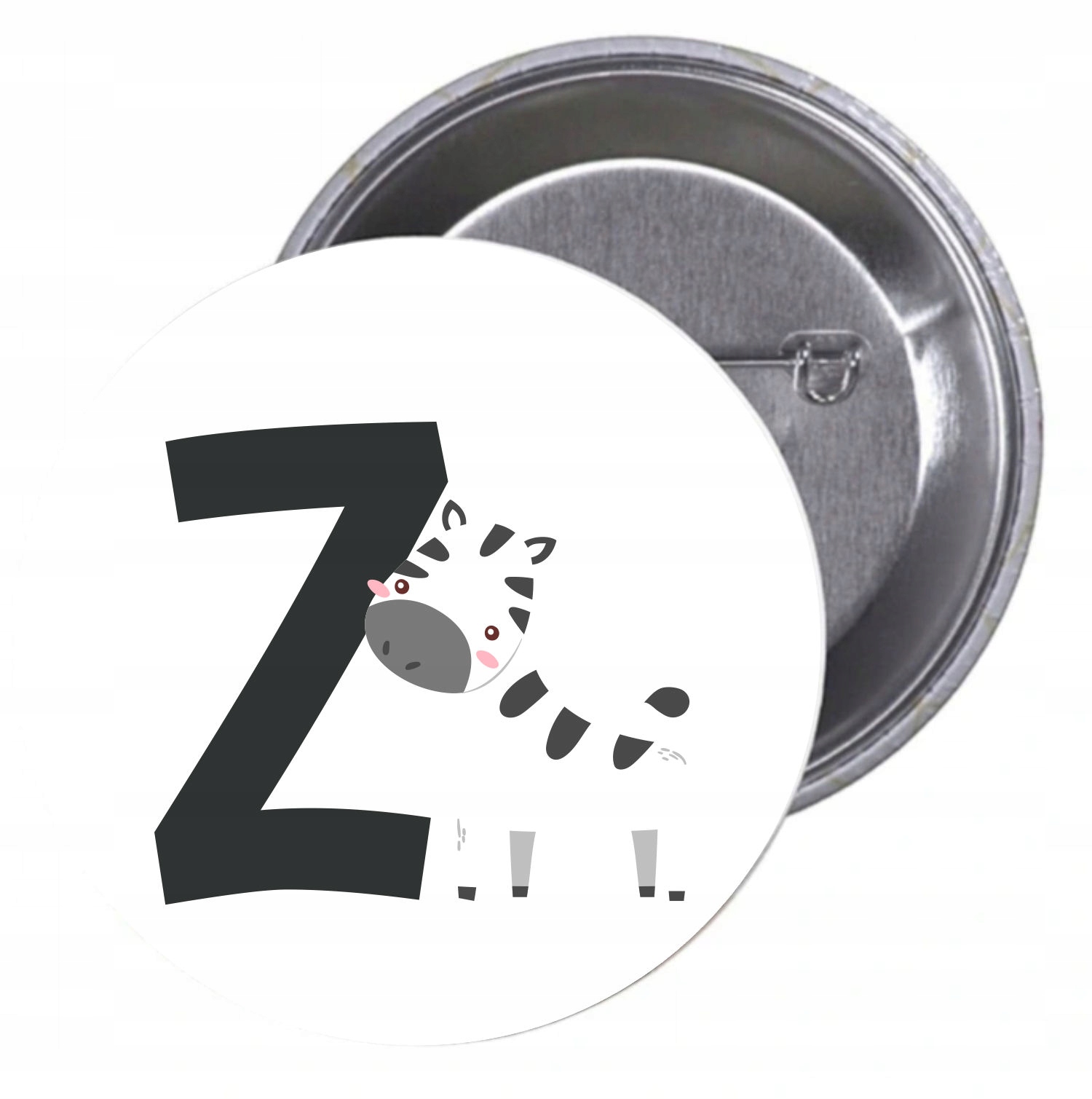 Przypinki buttony LITERKI DLA DZIECI - Z