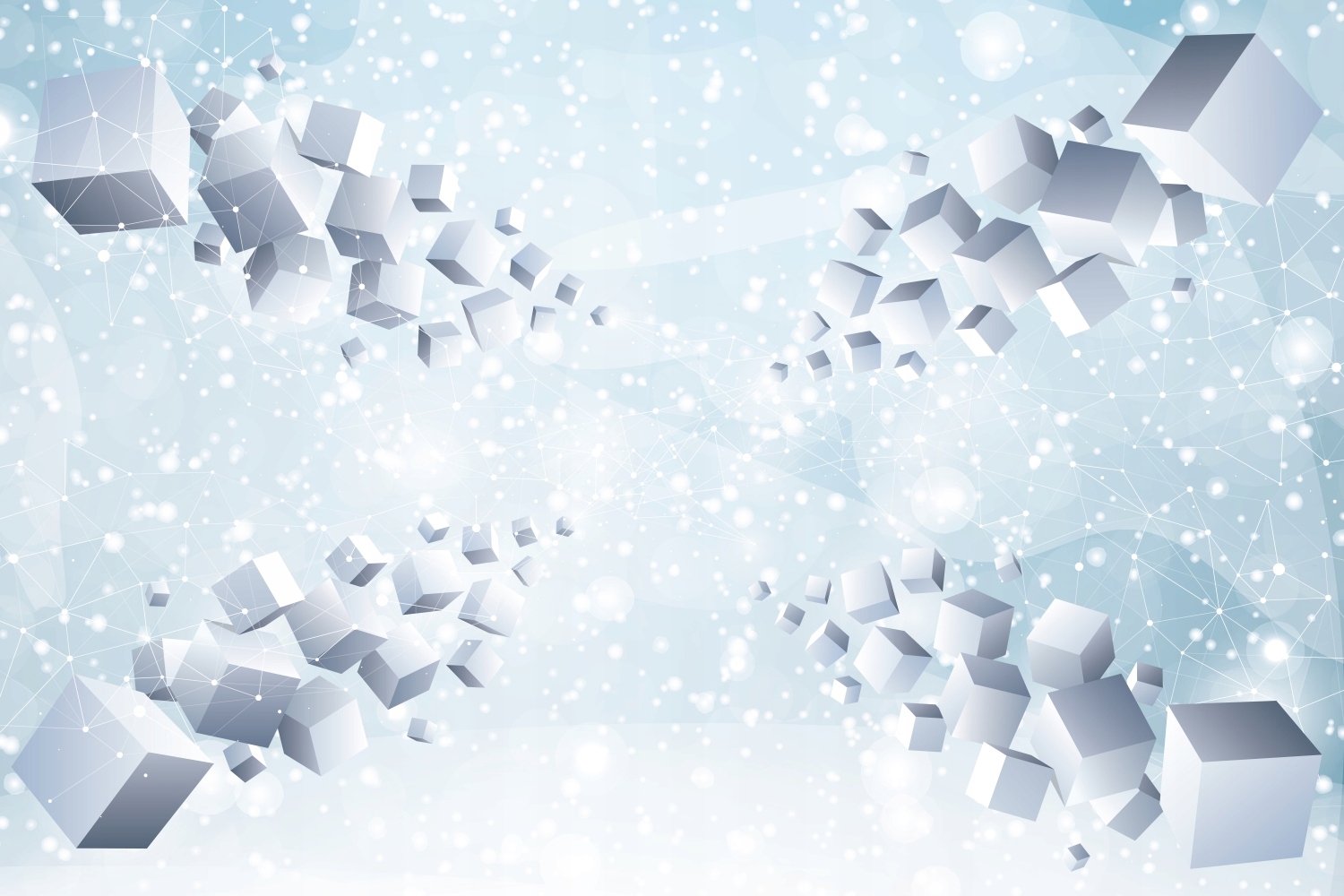 fototapeta ABSTRAKCJA OPTYCZNA BŁĘKITNA NOWOCZESNA