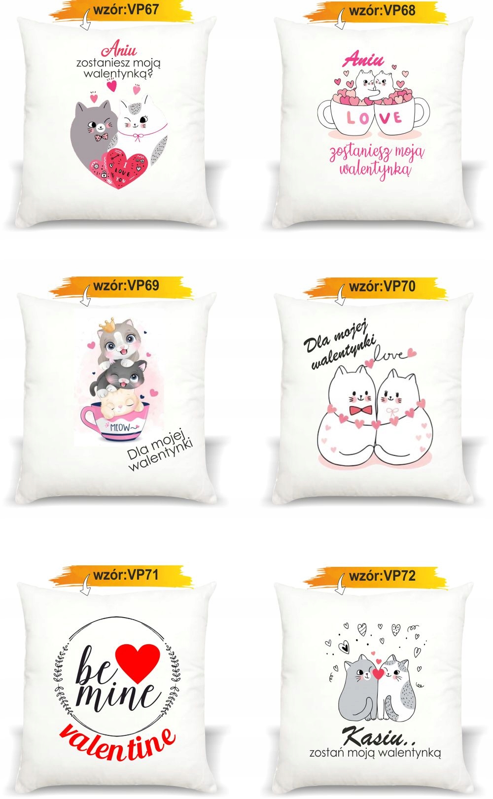 PODUSZKA PREZENT na Walentynki do pracy szkoły