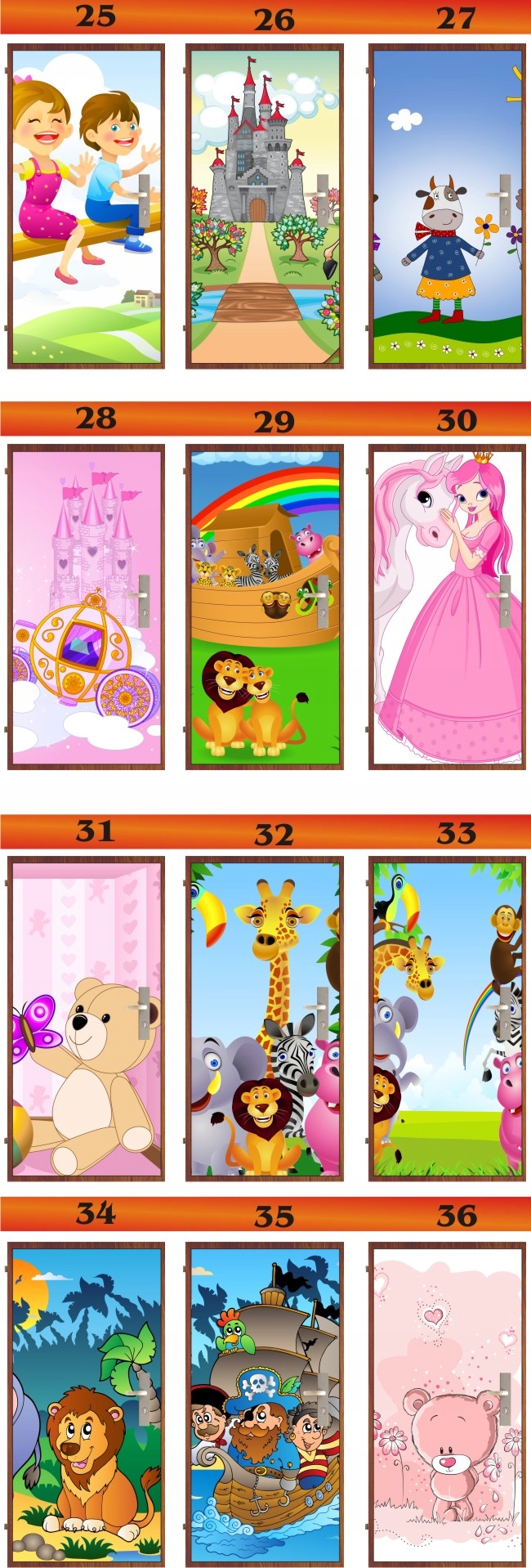 Fototapeta NAKLEJKA okleina drzwi szafe dla dzieci