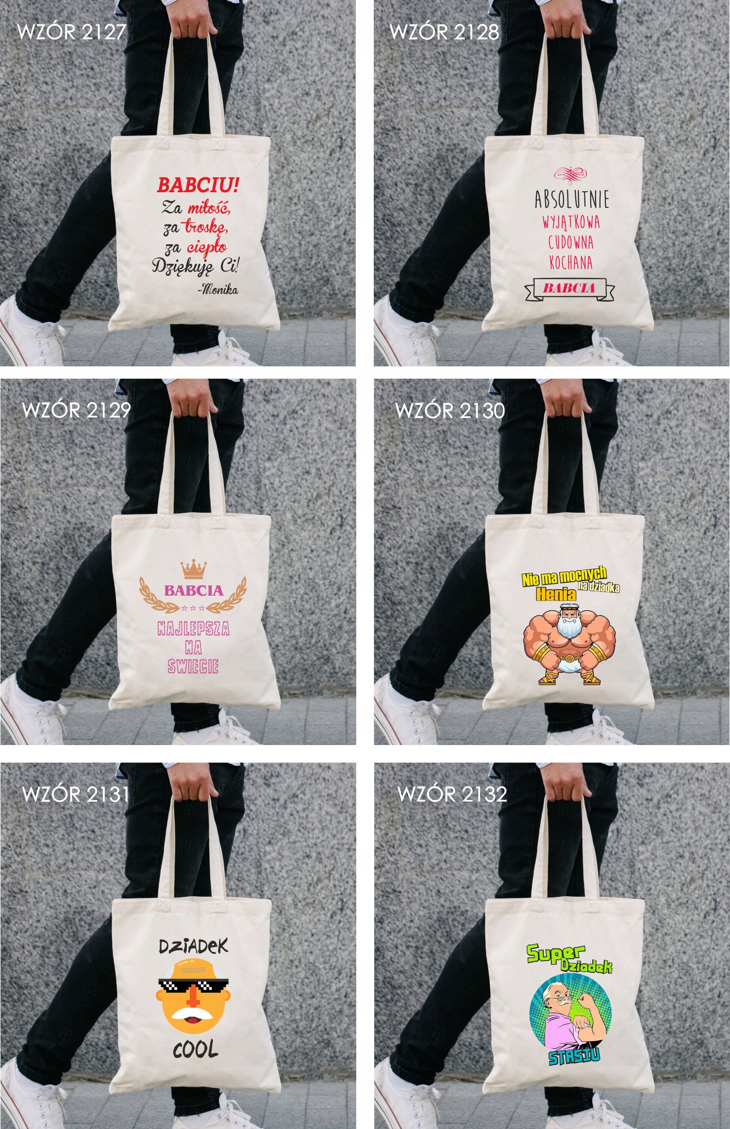 Eko Torba z imieniem PREZENT dla babci KOCHANA