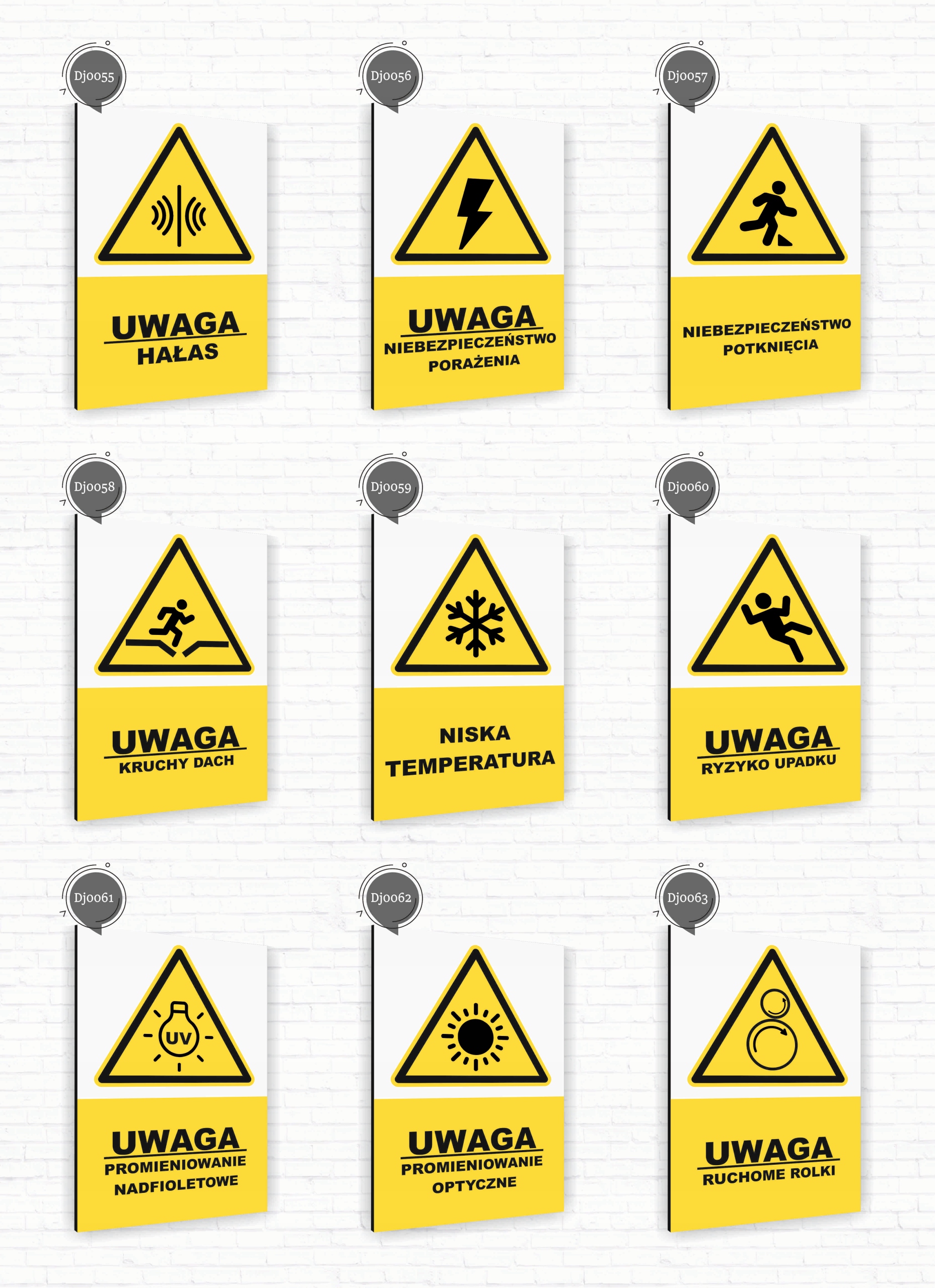 Tabliczka znak informacyjny 30x20 Biała WODOROTLENEK SODU Dibond NADRUK UV