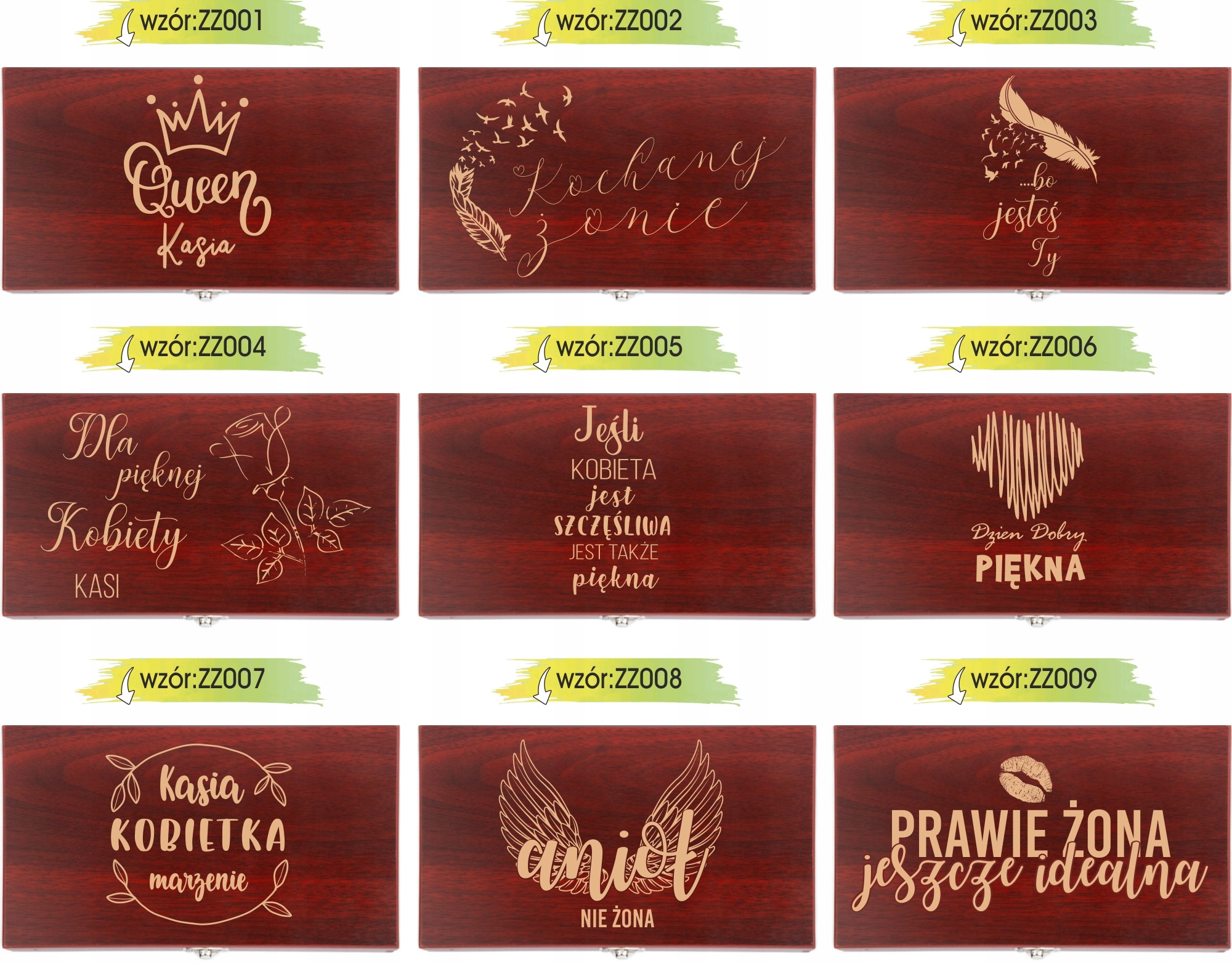 GRAWER Zestaw do wina PREZENT PERSONALIZOWANY na DZIEŃ KOBIET