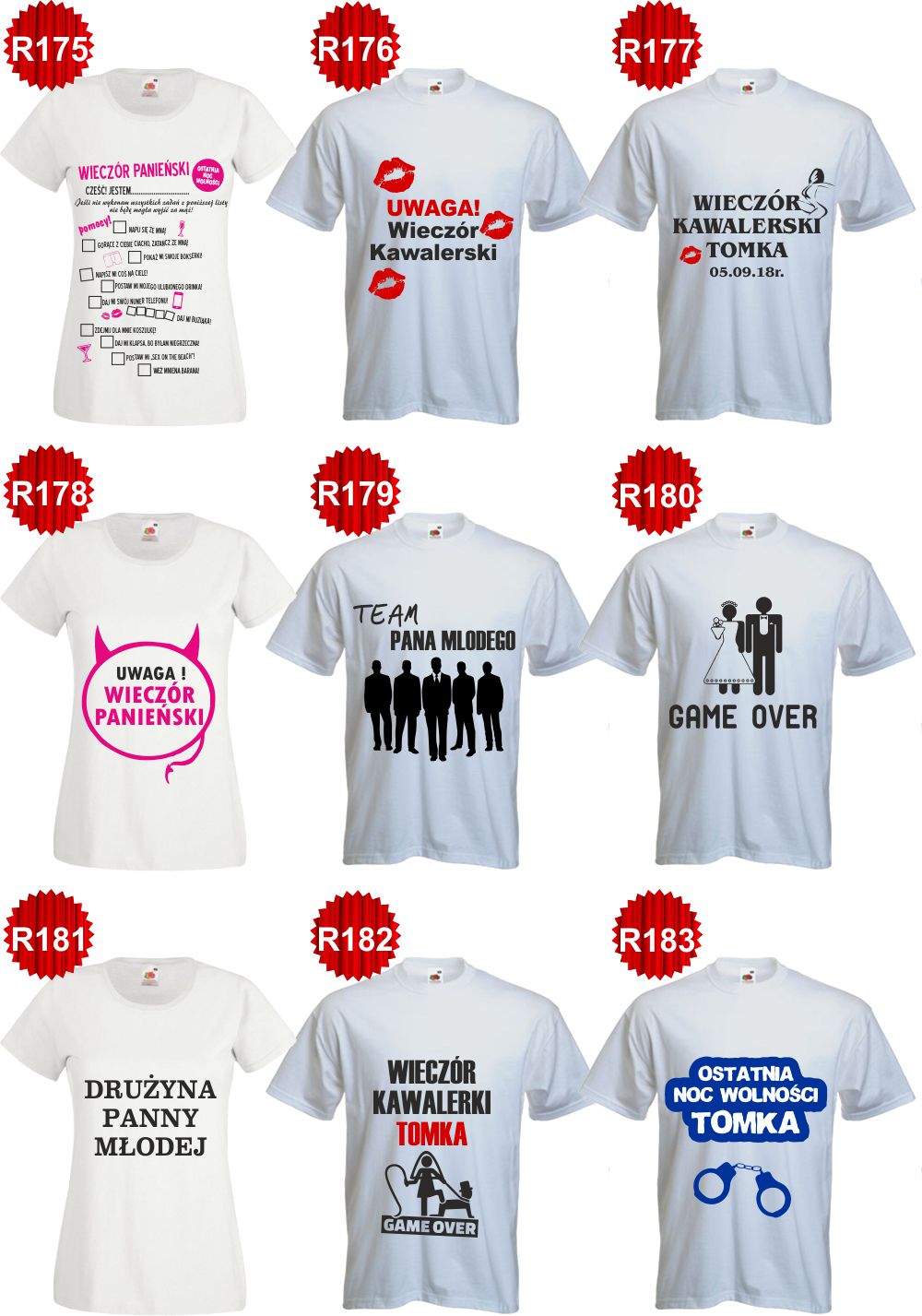 KOSZULKA T-SHIRT Z napisem DLA DZIEWCZYNY