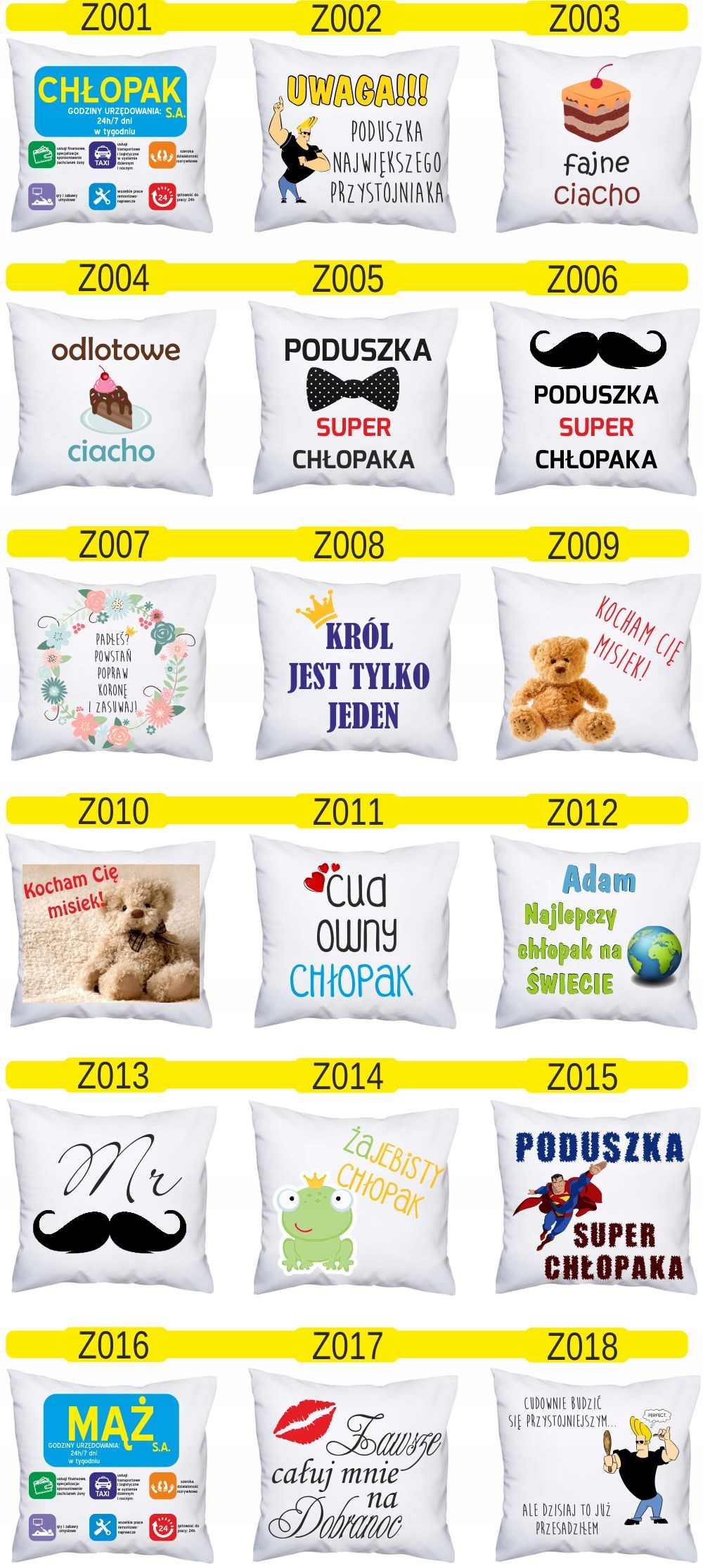 FOTO PODUSZKA cudowny chłopak PREZENT dla niego