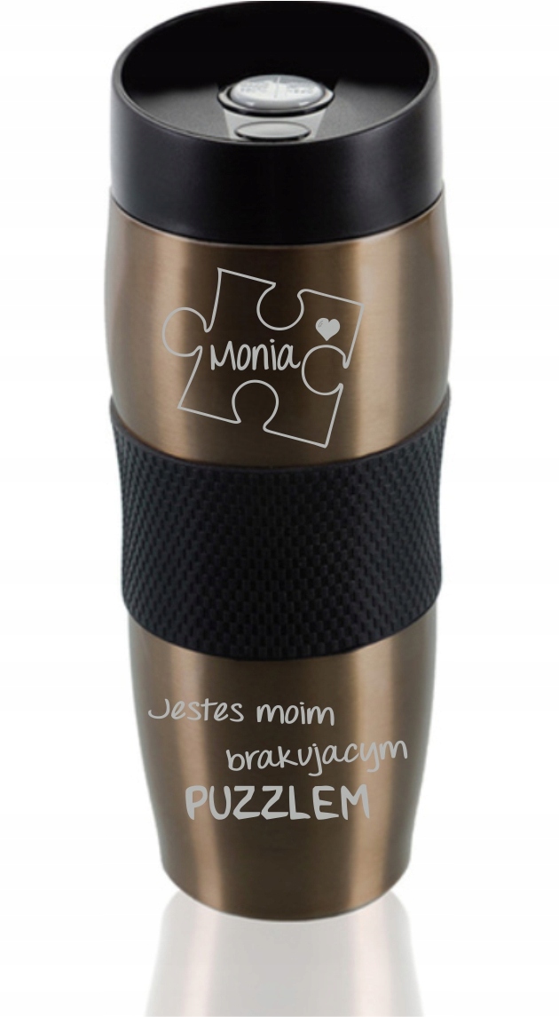 Kubek termiczny Termos dla Par puzzle grawer