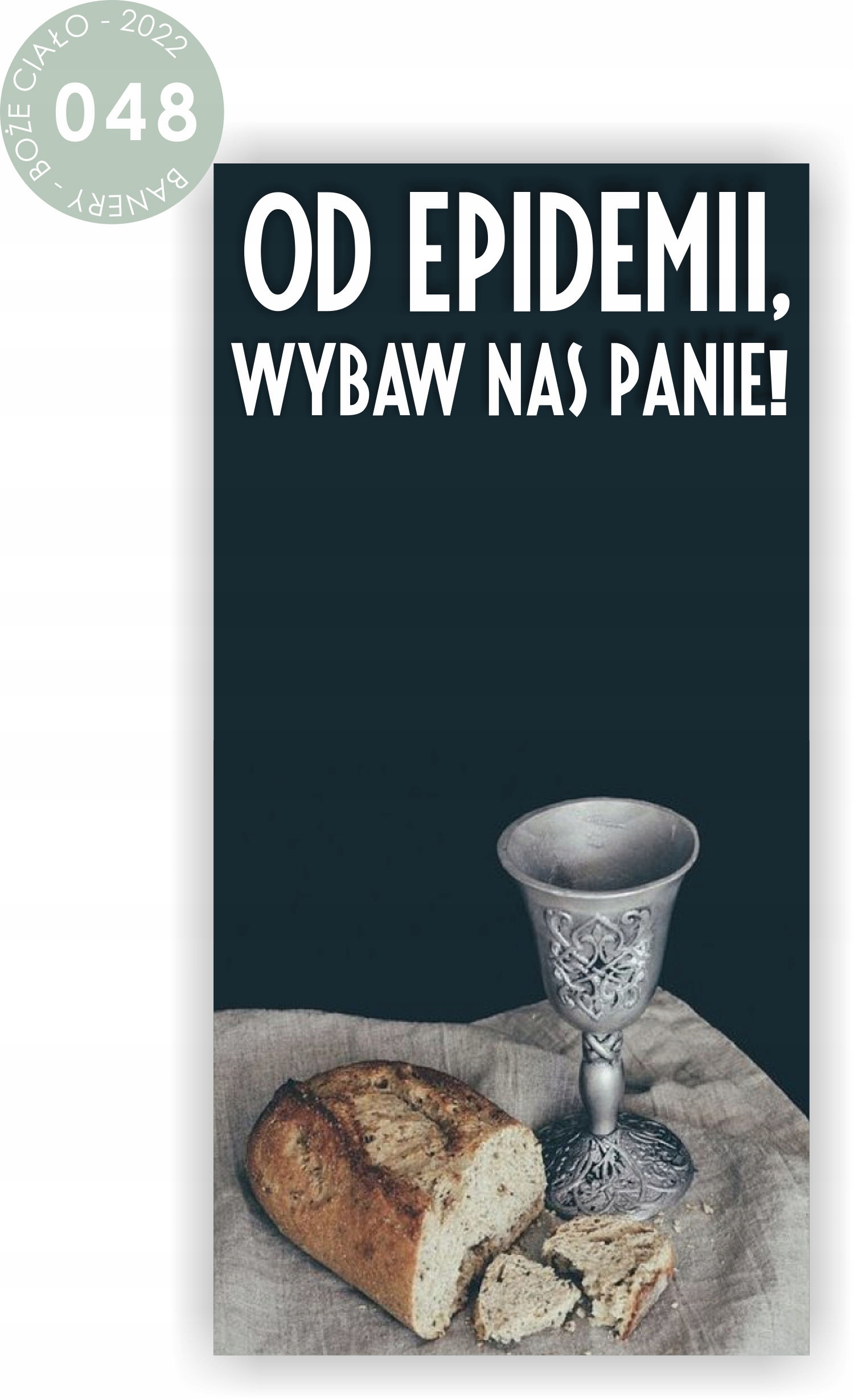 BOŻE CIAŁO Baner Plandeka 200x100 cm dekoracja