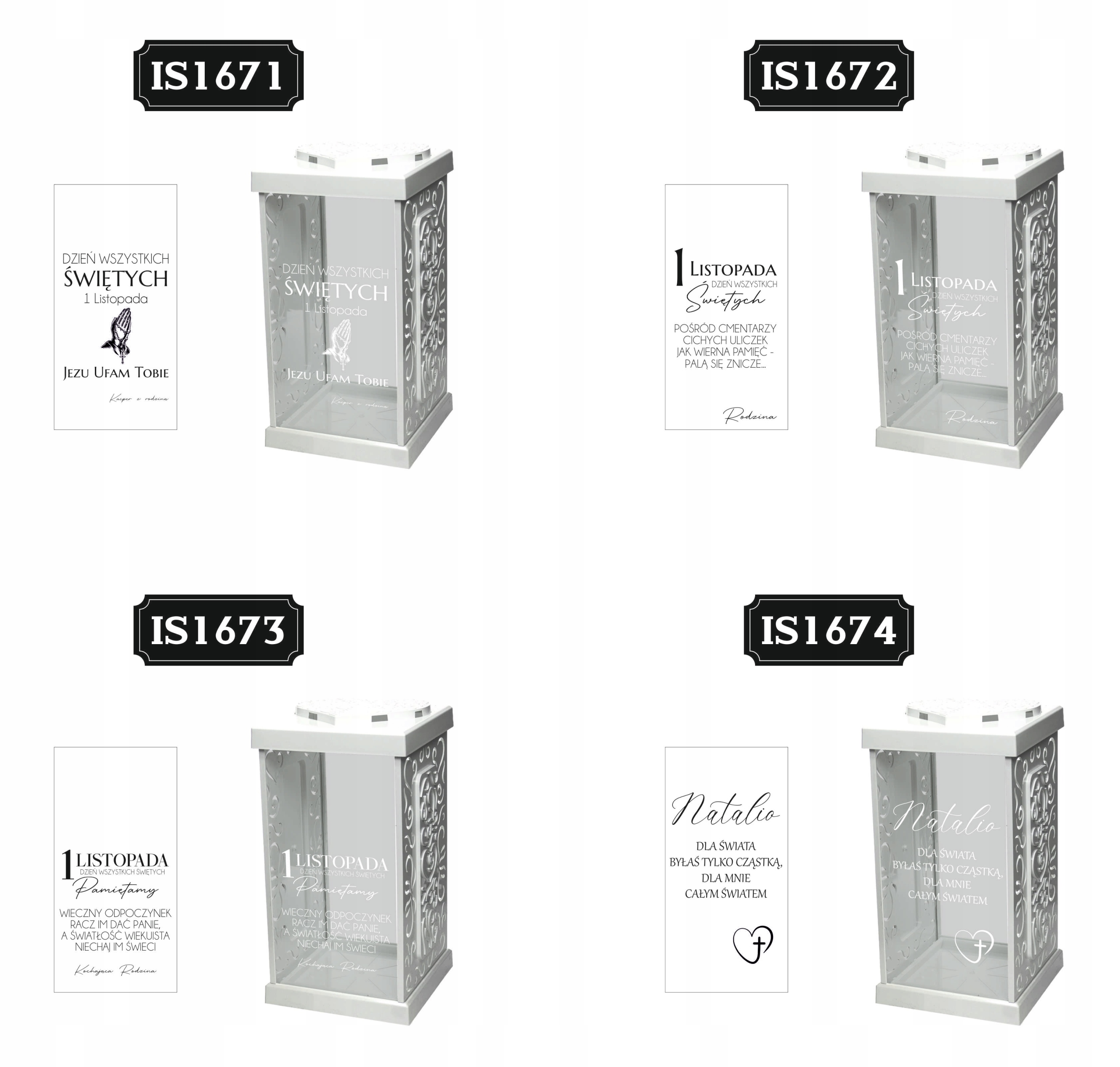 biały ZNICZ GRAWER KAPLICZKA personalizowany twój napis dedykacja DLA MAMY