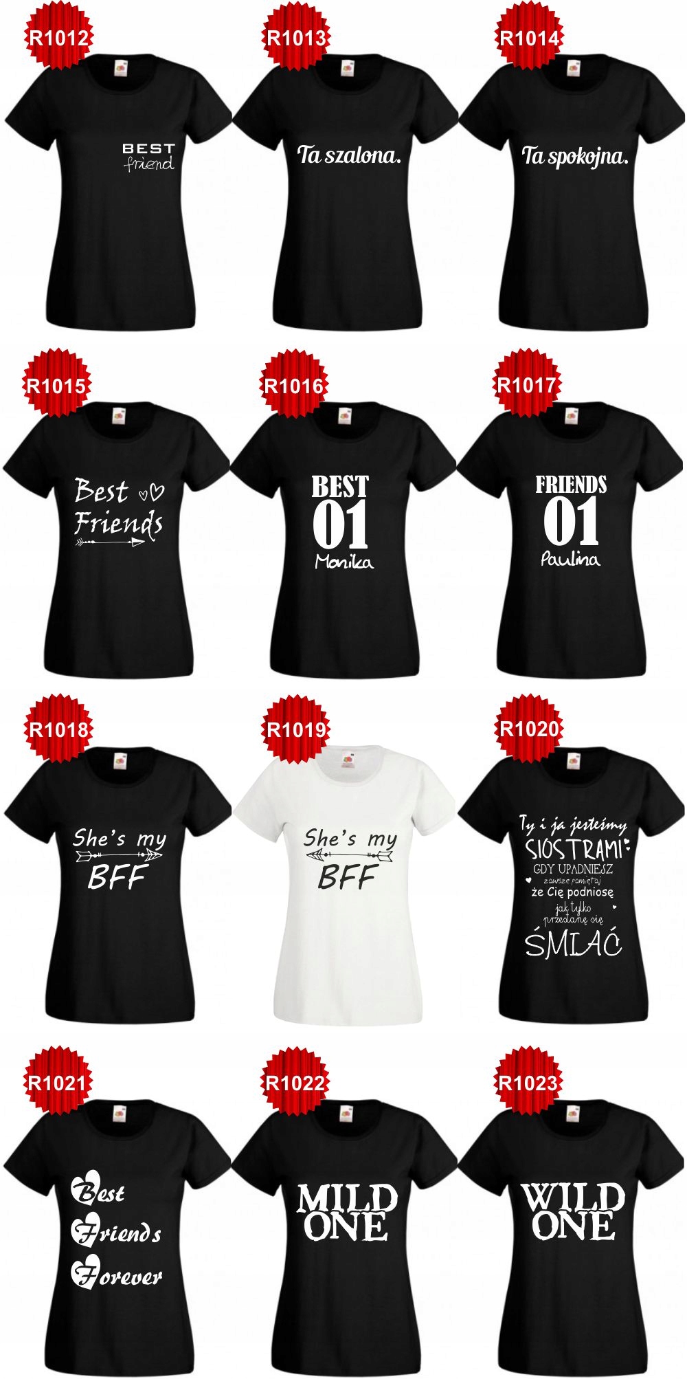 Koszulki dla PPRZYJACIÓŁEK prezent dla koleżanki