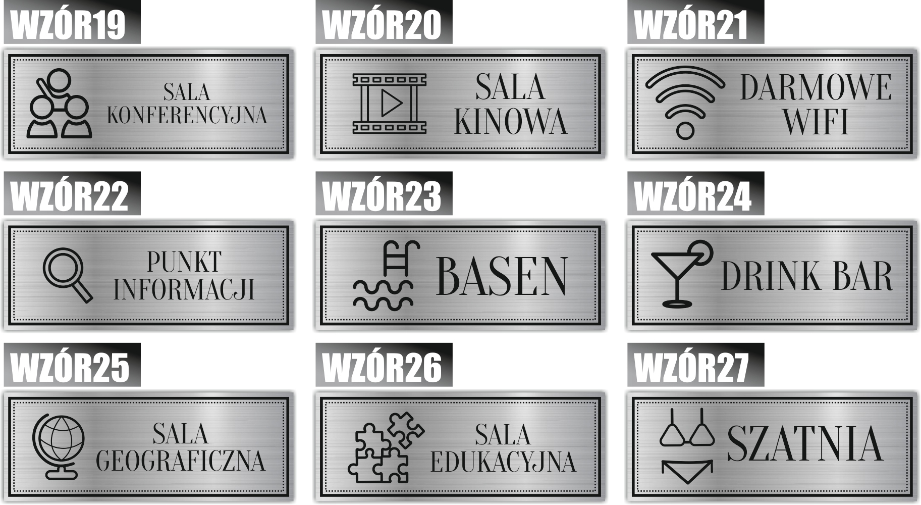 Tabliczka Grawerowana piktogram WYJŚCIE SCHODY